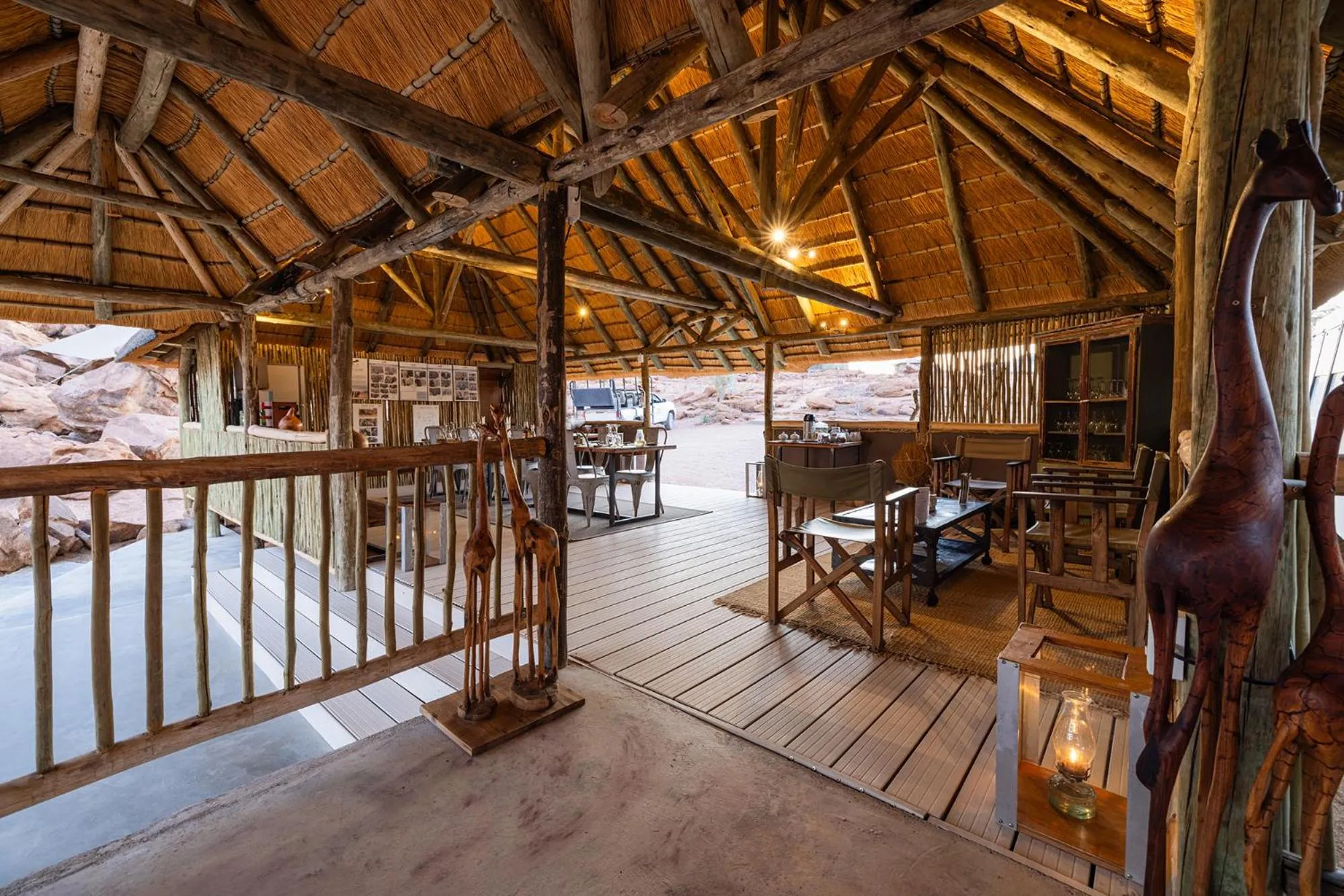 Dining area in Ozondjou Trails