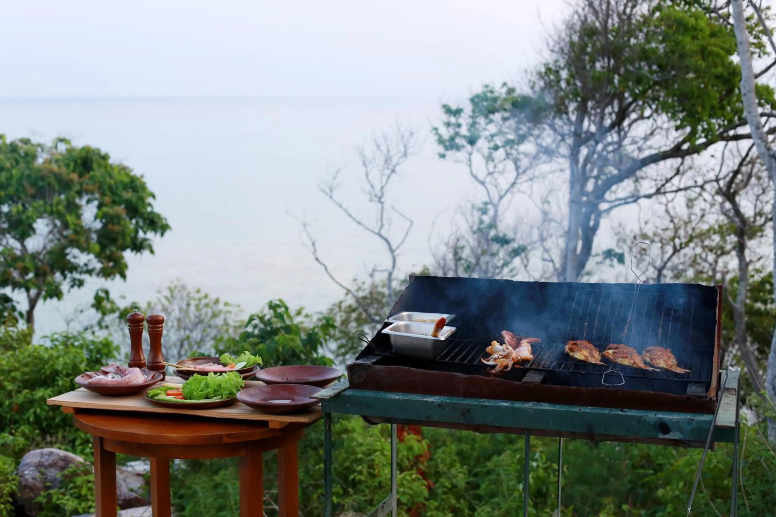 BBQ facilities in Royal Ocean Resort Karimunjawa