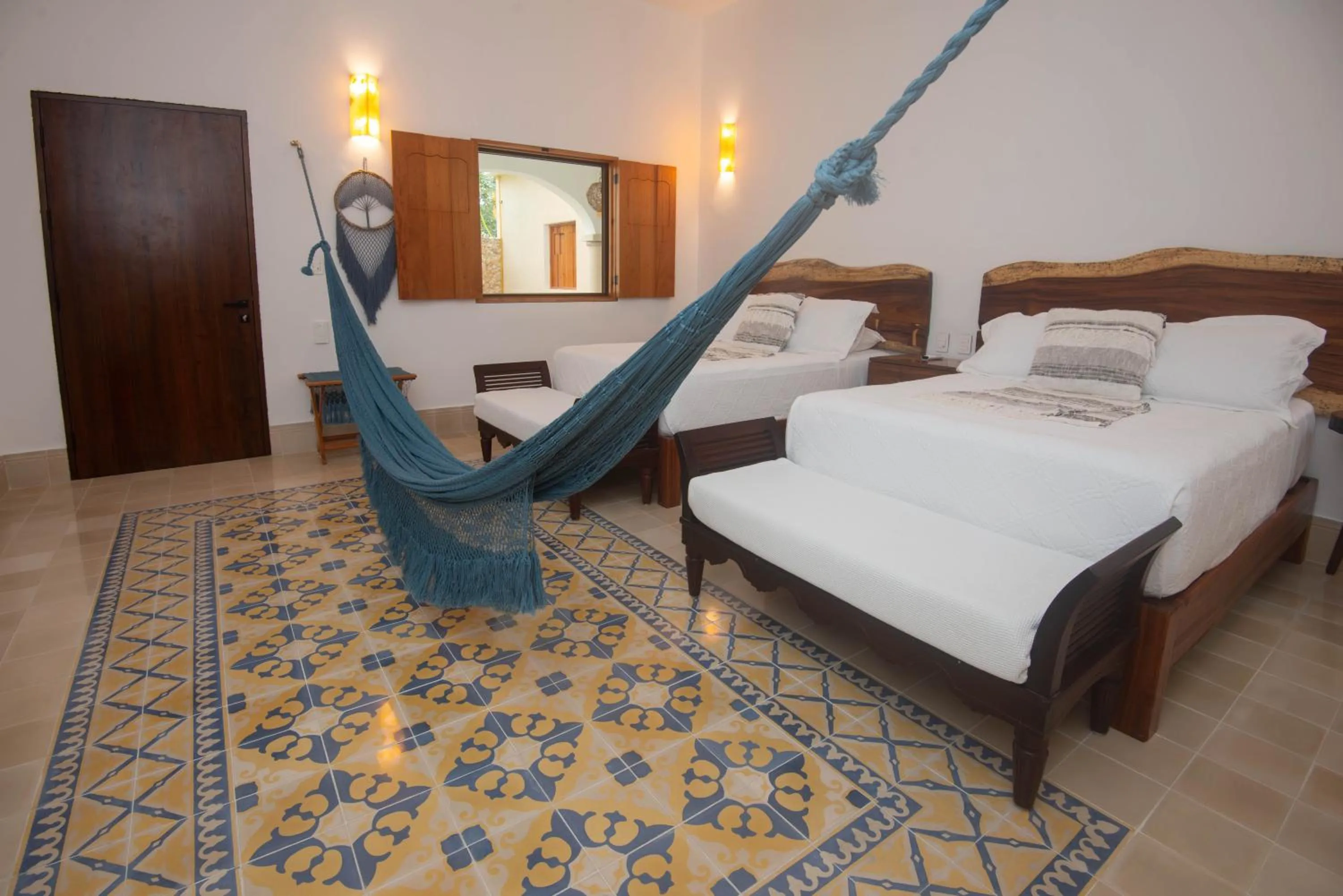 Superior Room with two double beds - building 2 in Hotel Posada San Juan