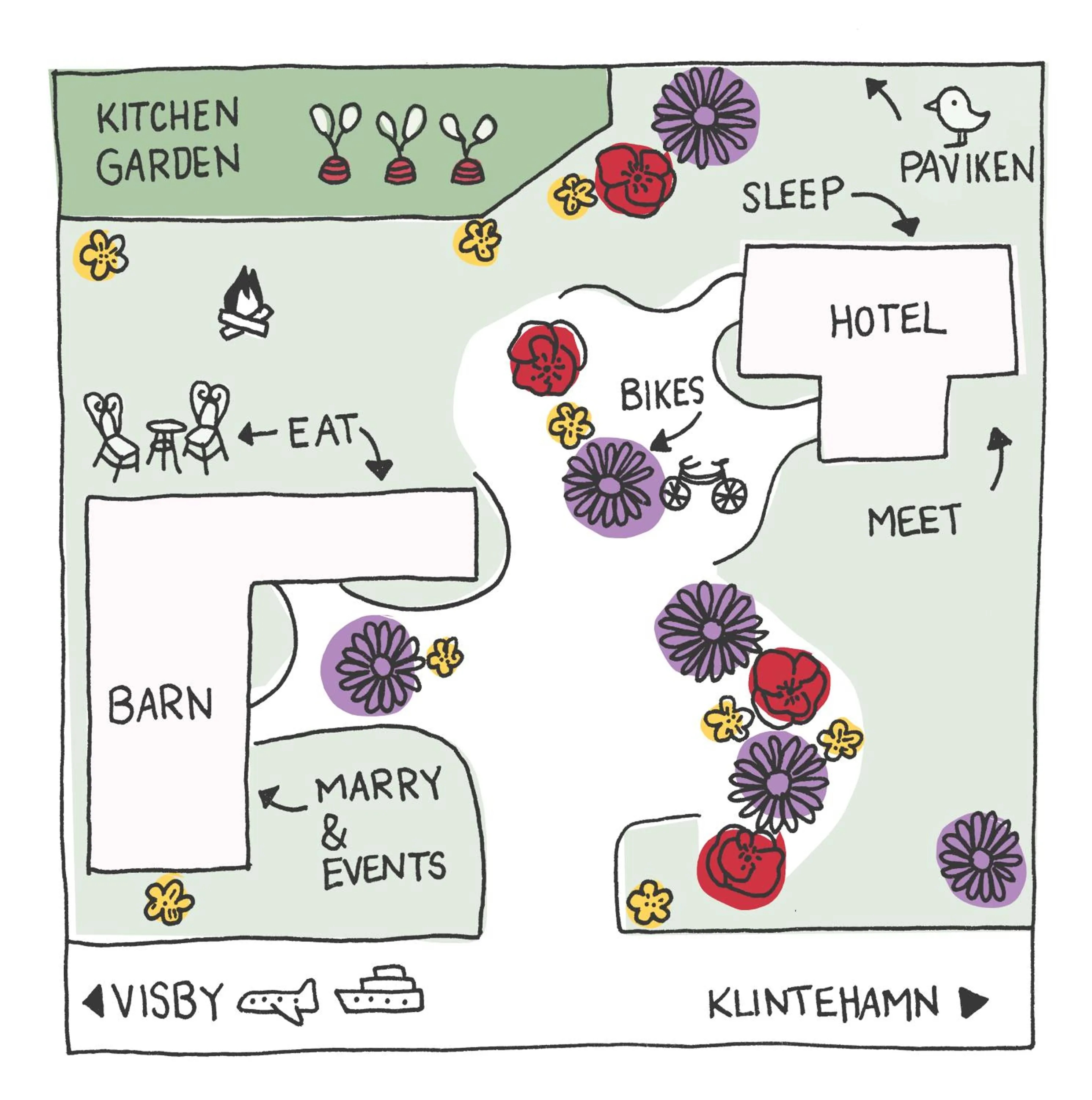 Floor plan in Hotel Stelor