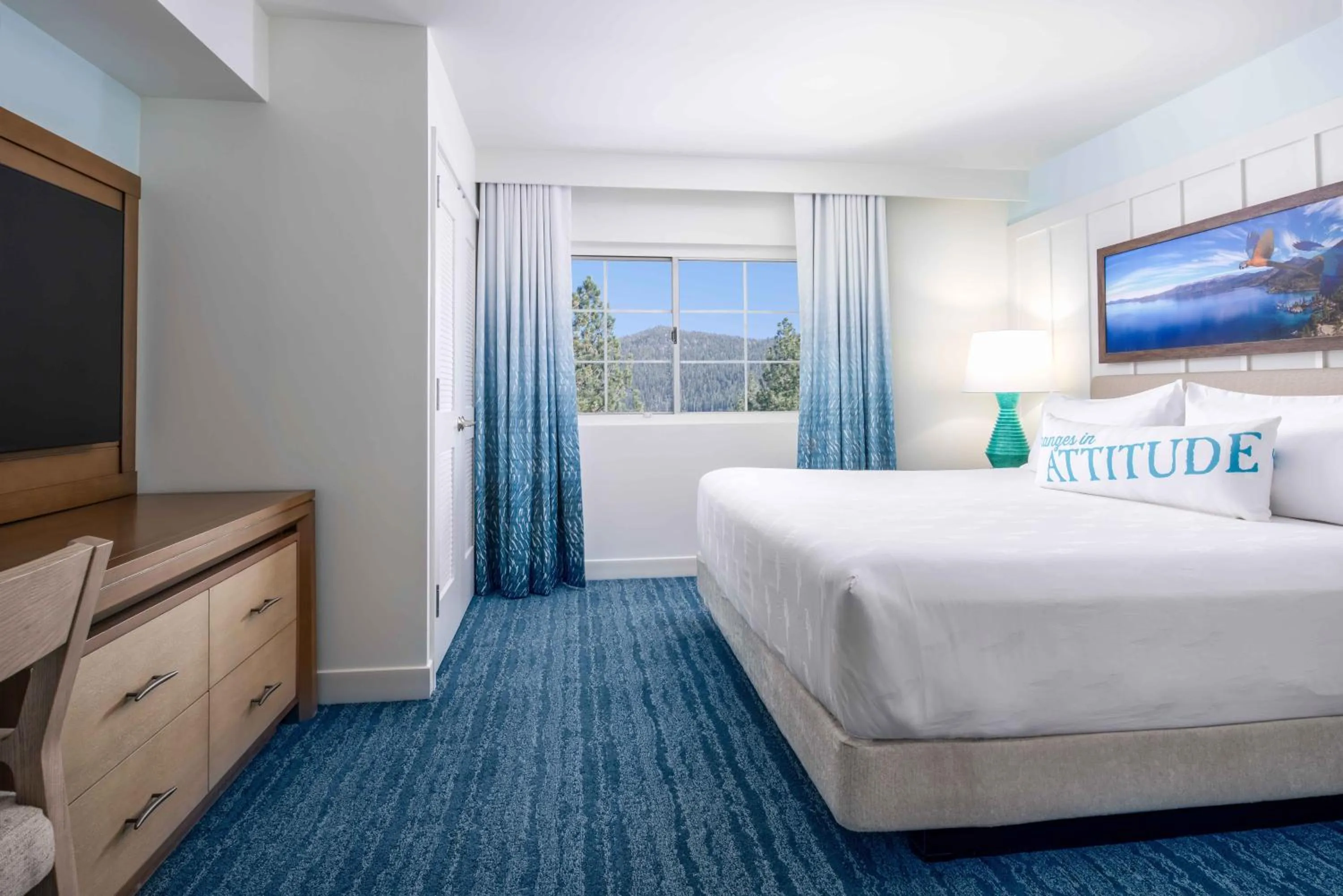 Bed in Margaritaville Resort Lake Tahoe