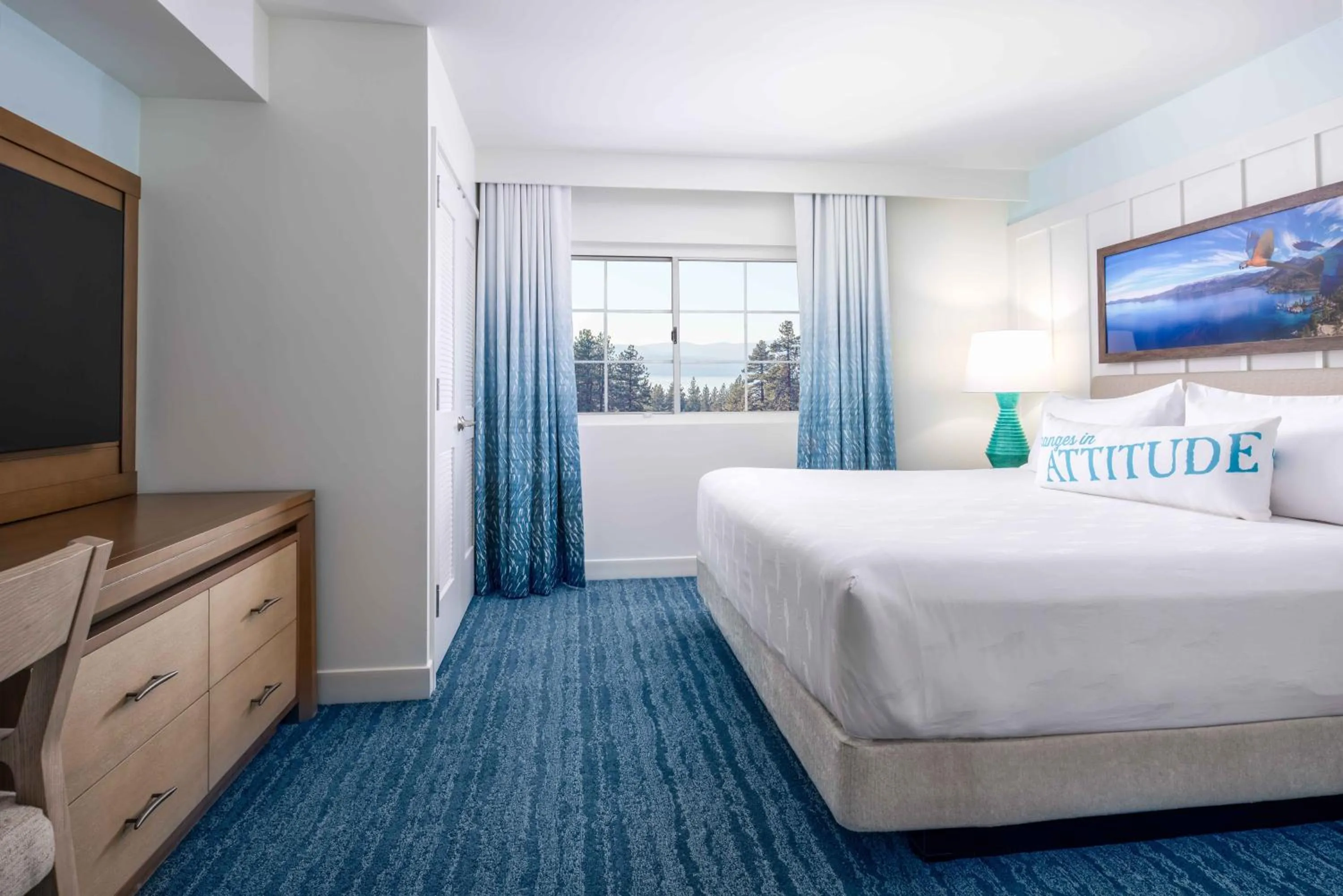 Bed in Margaritaville Resort Lake Tahoe