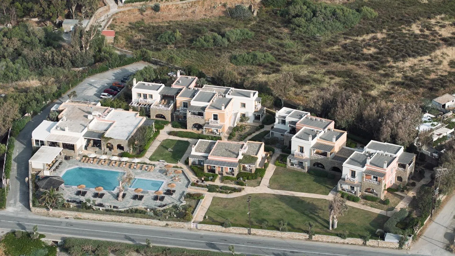 Property building in Porto Kea Suites by Sandglass