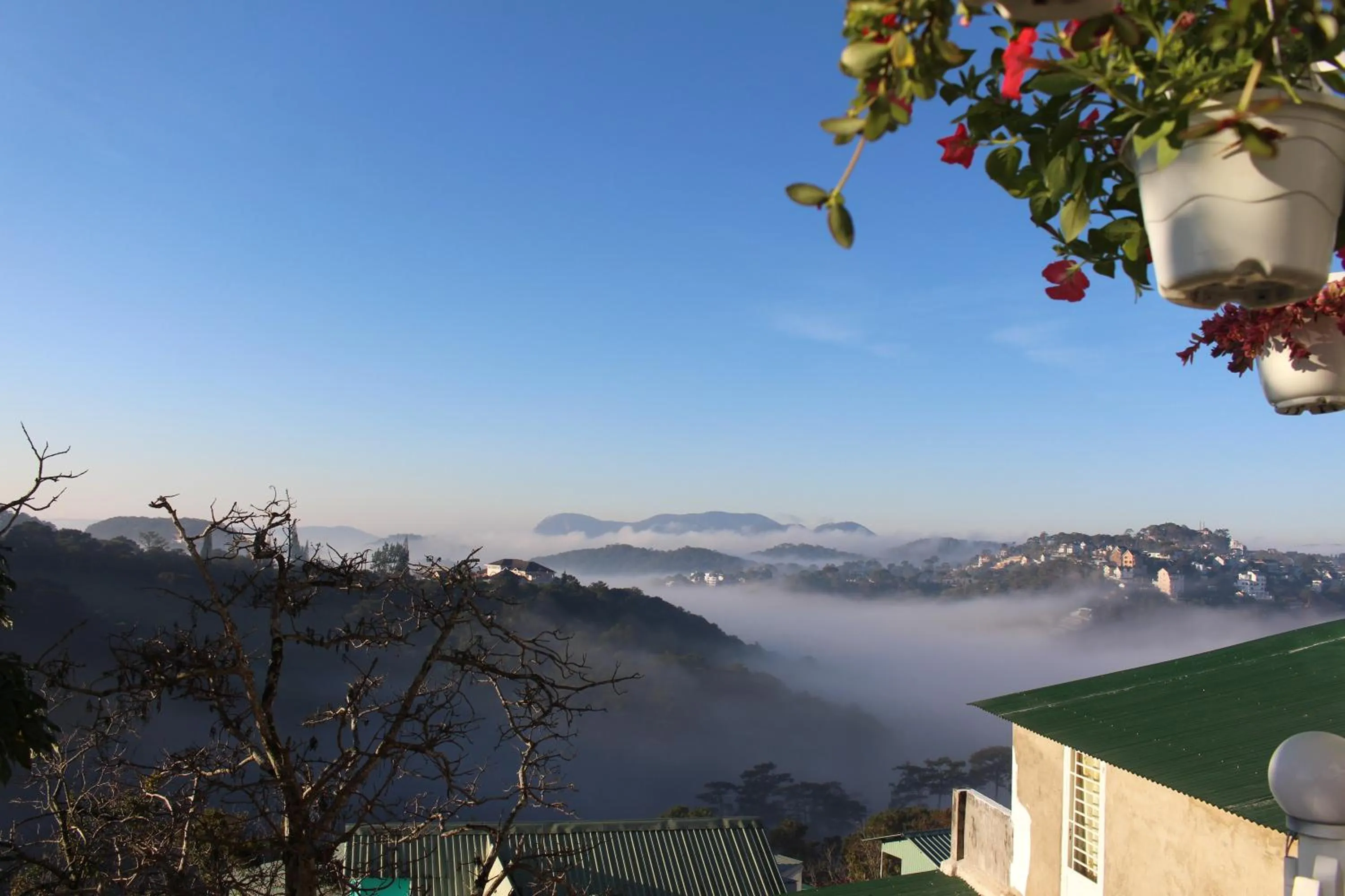 Mountain view in Lacami Dalat Hotel