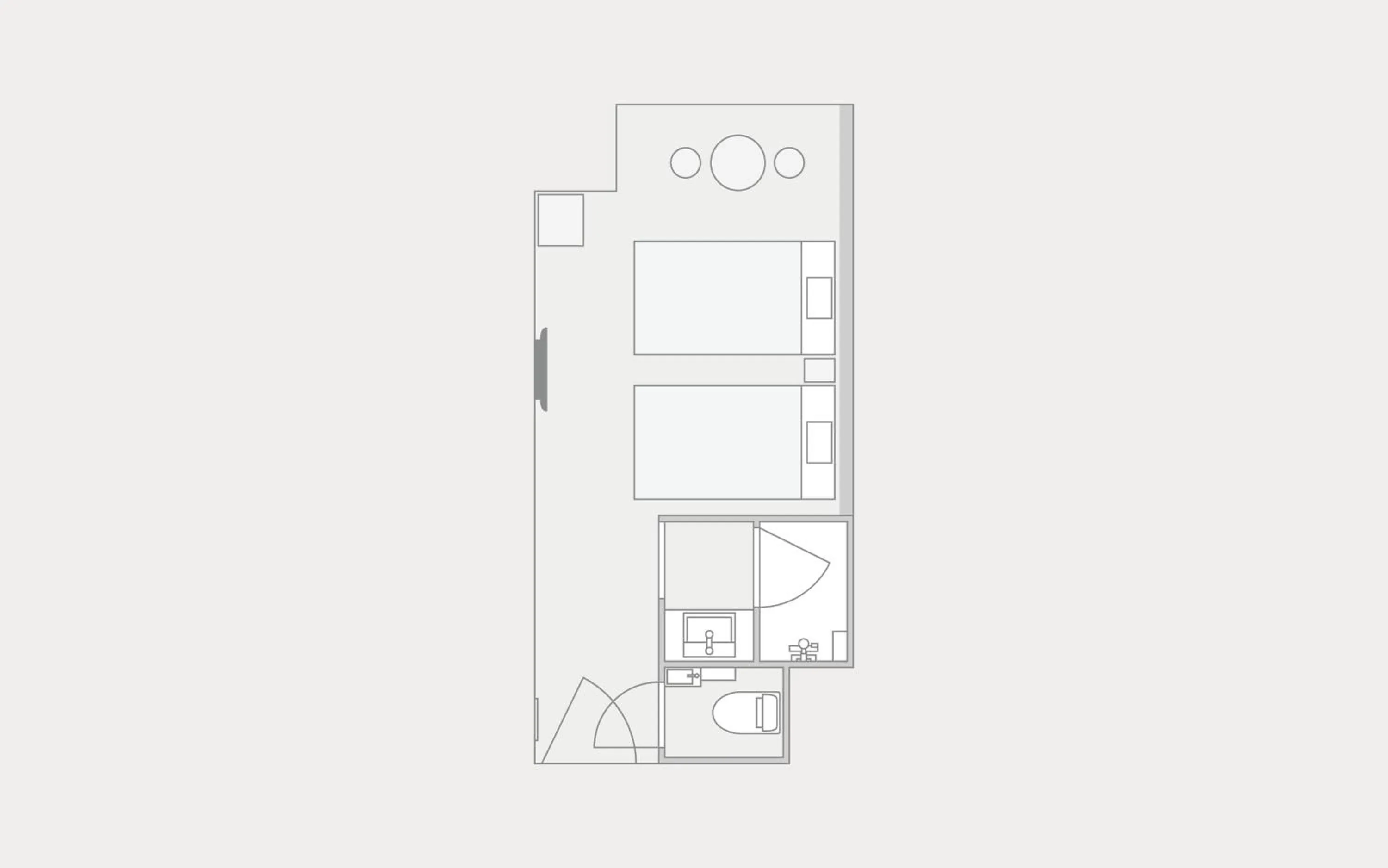 Floor plan in karaksa hotel grande Shin-Osaka Tower