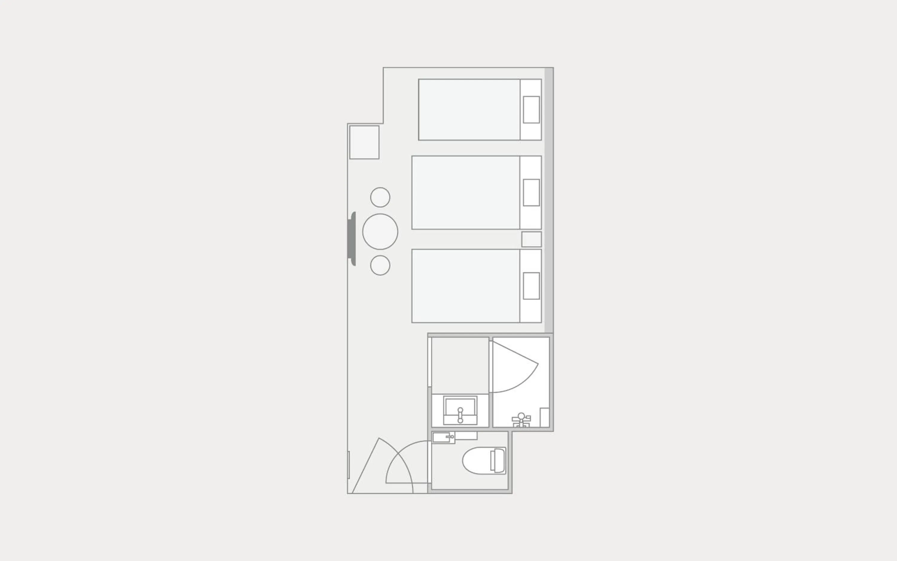 Floor plan in karaksa hotel grande Shin-Osaka Tower