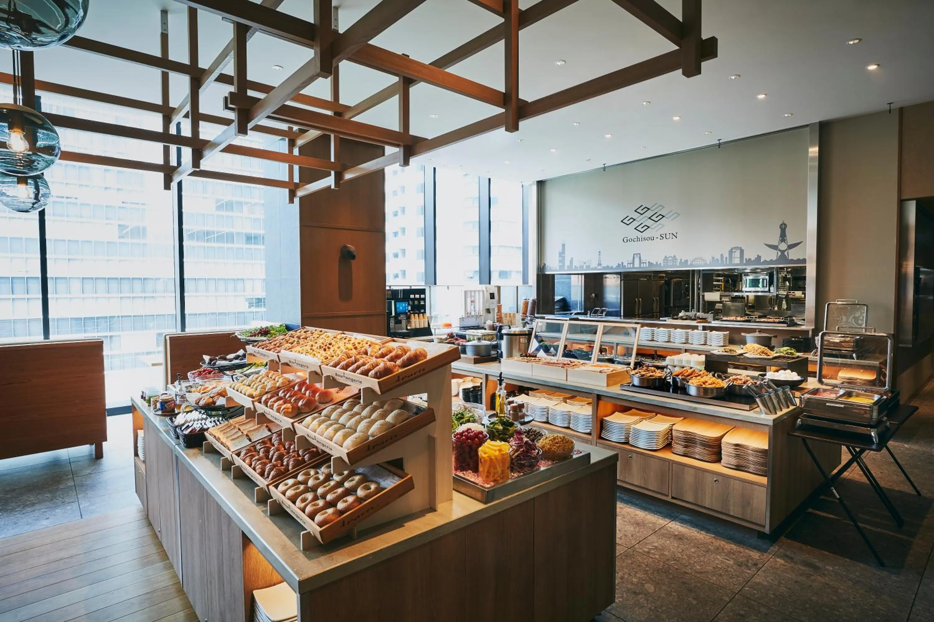 Breakfast in karaksa hotel grande Shin-Osaka Tower