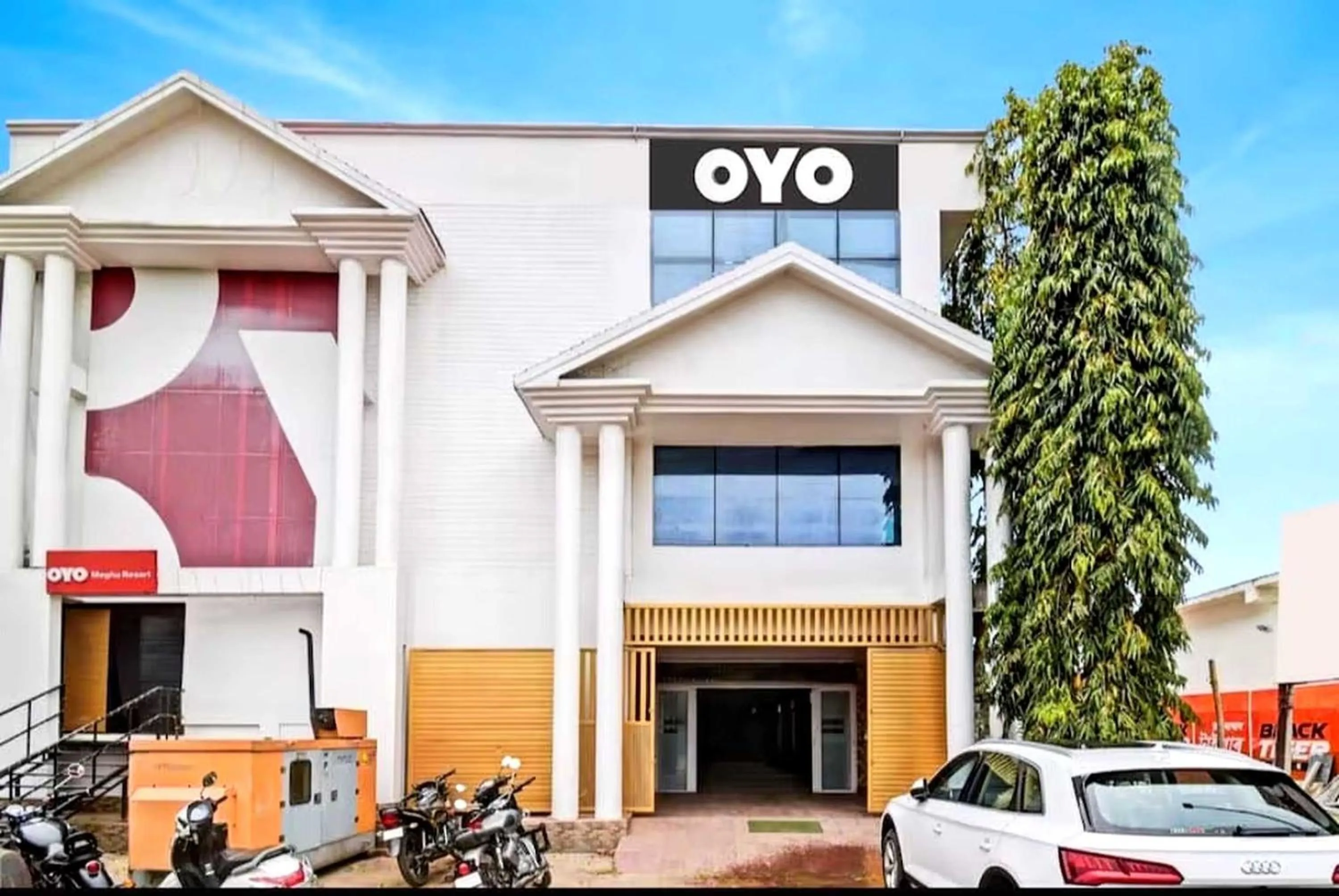 Facade/entrance in Collection O Megha Resort