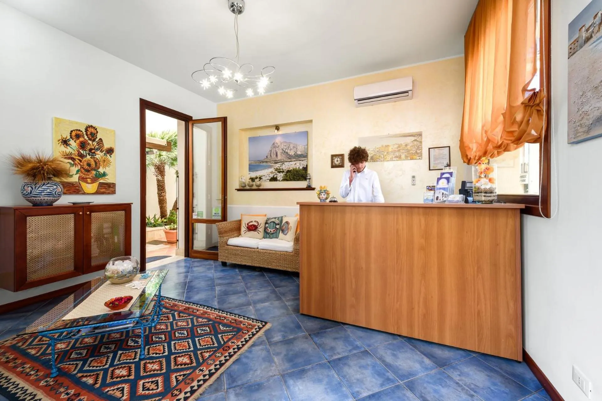 Lobby or reception in La Meridiana Hotel