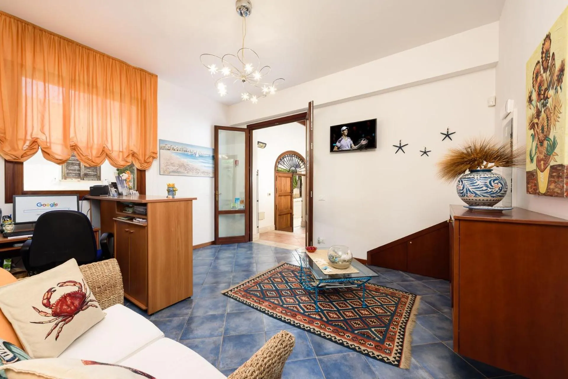 Lobby or reception in La Meridiana Hotel