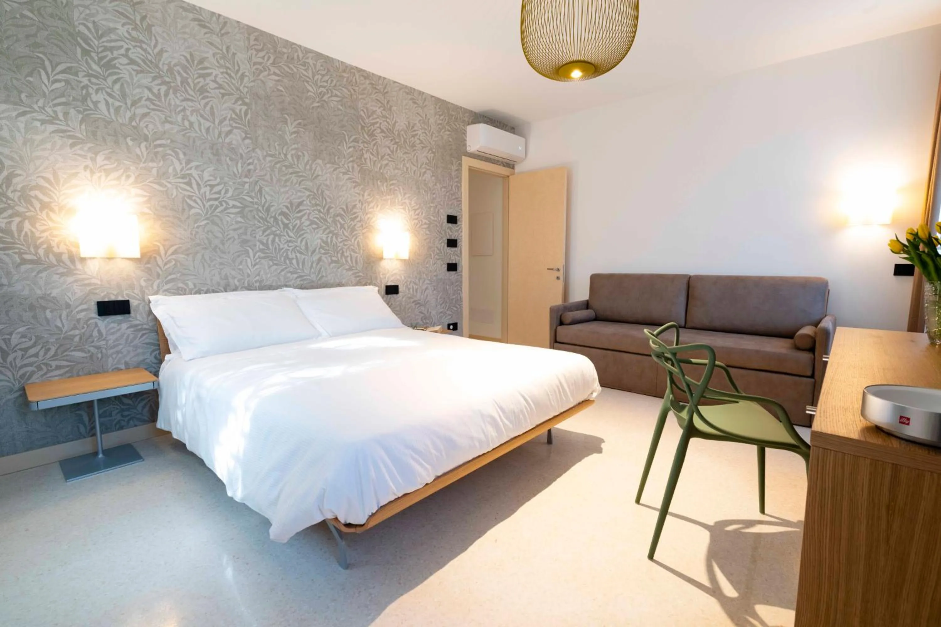 Bed in Antica Pusterla Relais de Charme