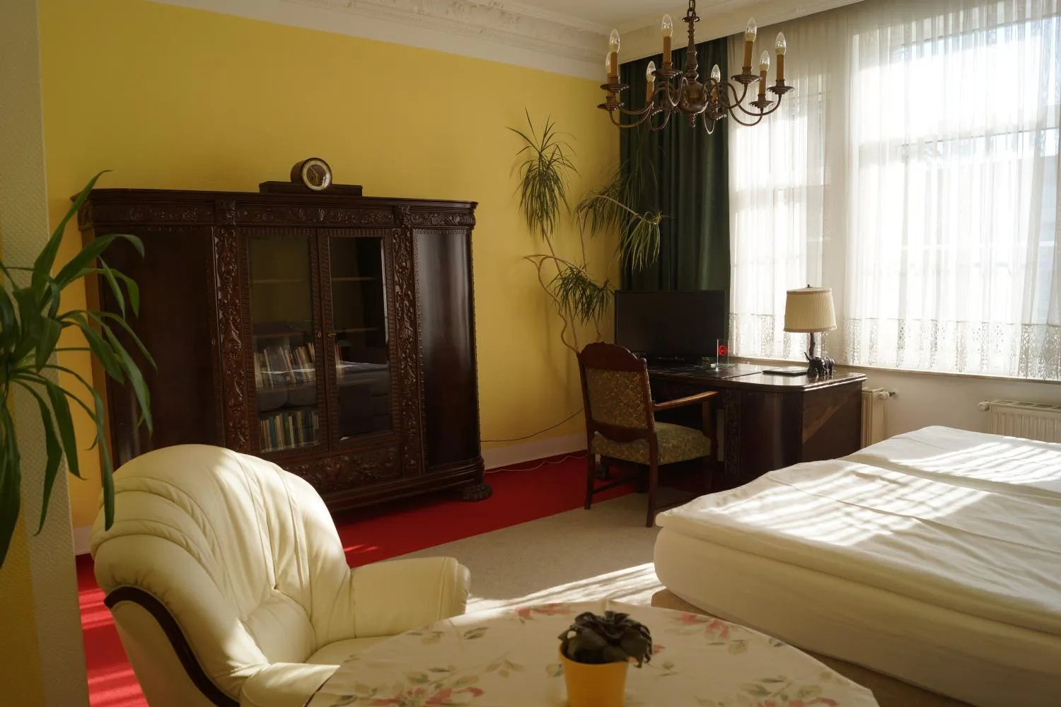 Seating area, Bed in Hotel Villa Wittstock