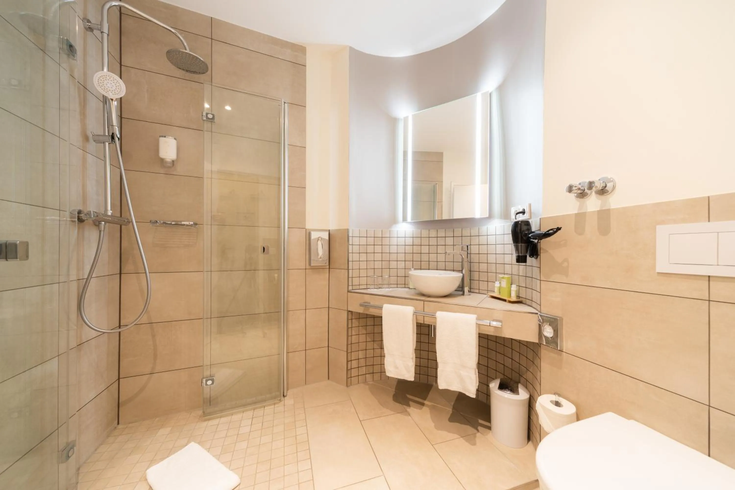 Bathroom in Romantik Hotel Walhalla