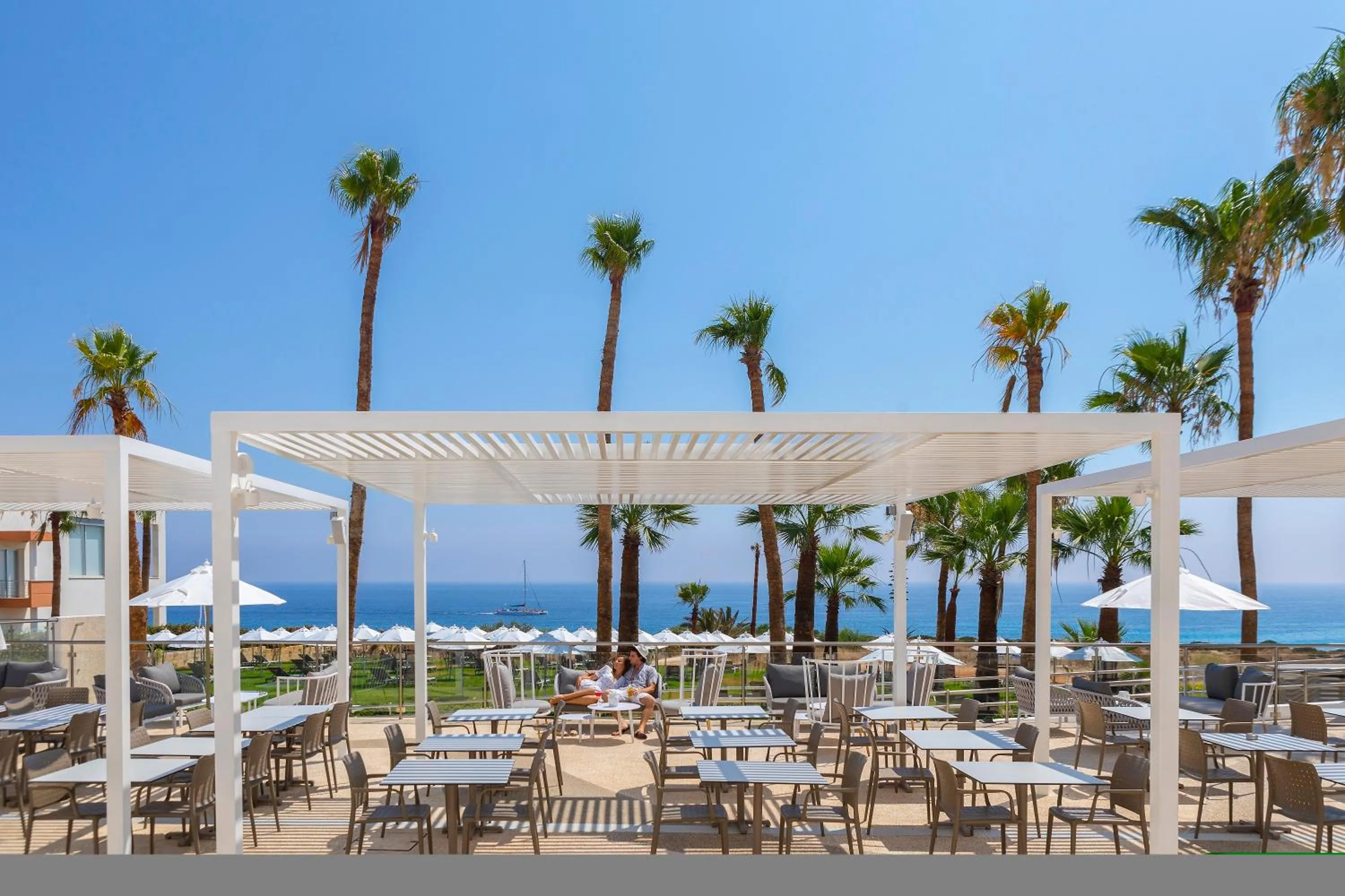 Patio in Leonardo Crystal Cove Hotel & Spa – Adults only