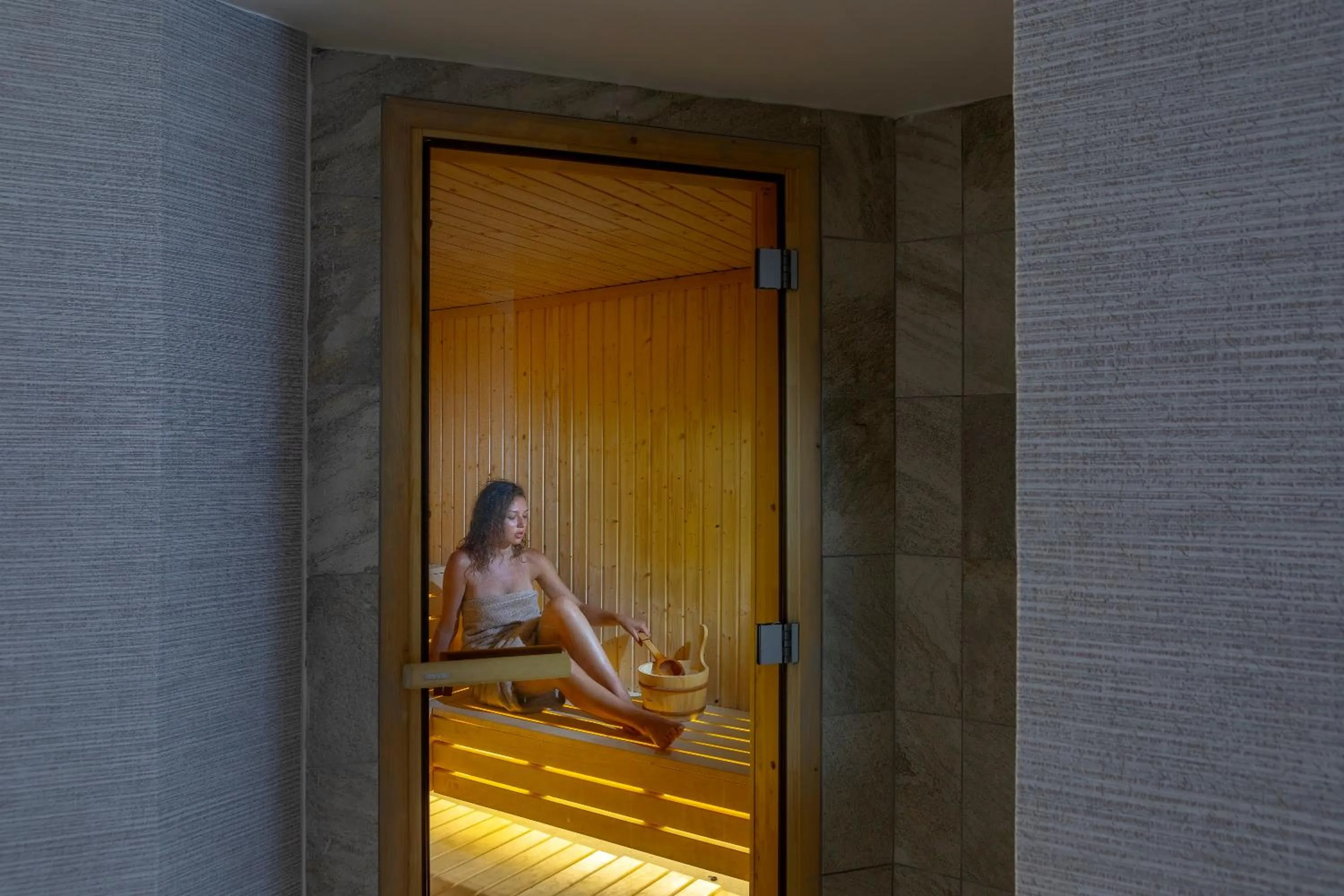 Sauna in Leonardo Crystal Cove Hotel & Spa – Adults only
