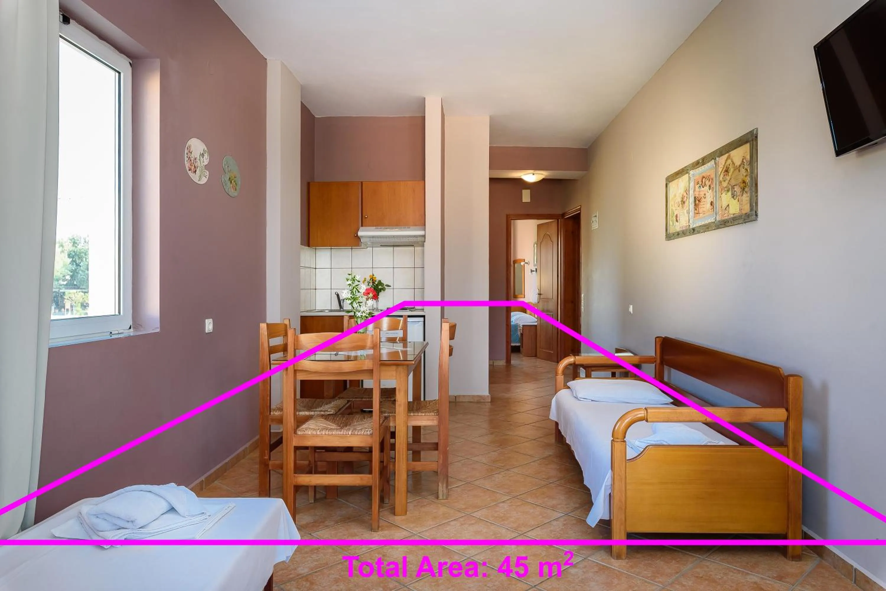 Photo of the whole room, Bed in Irinoula Dreams