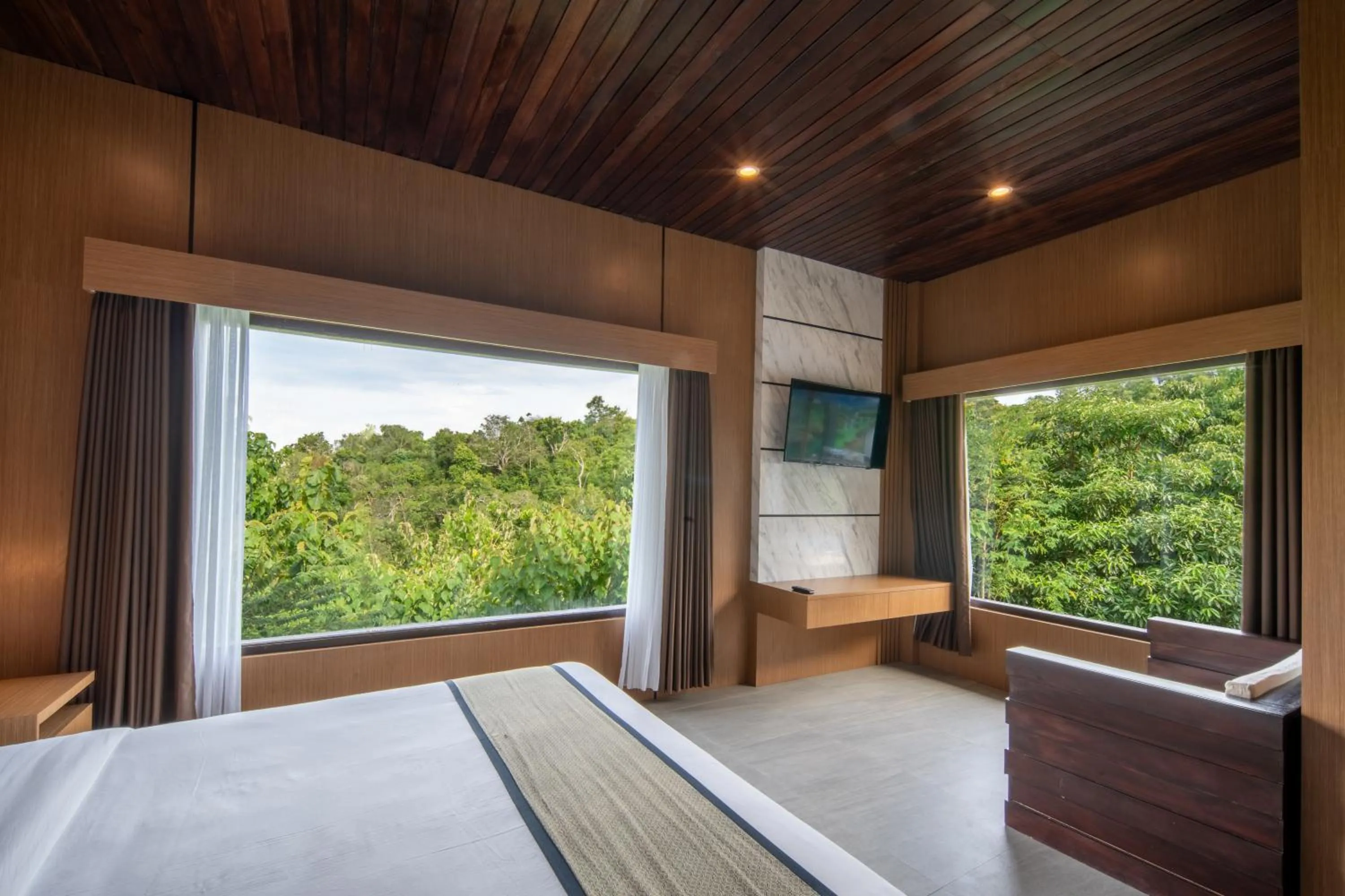 Natural landscape, Bed in Abasan Hill Hotel and Spa