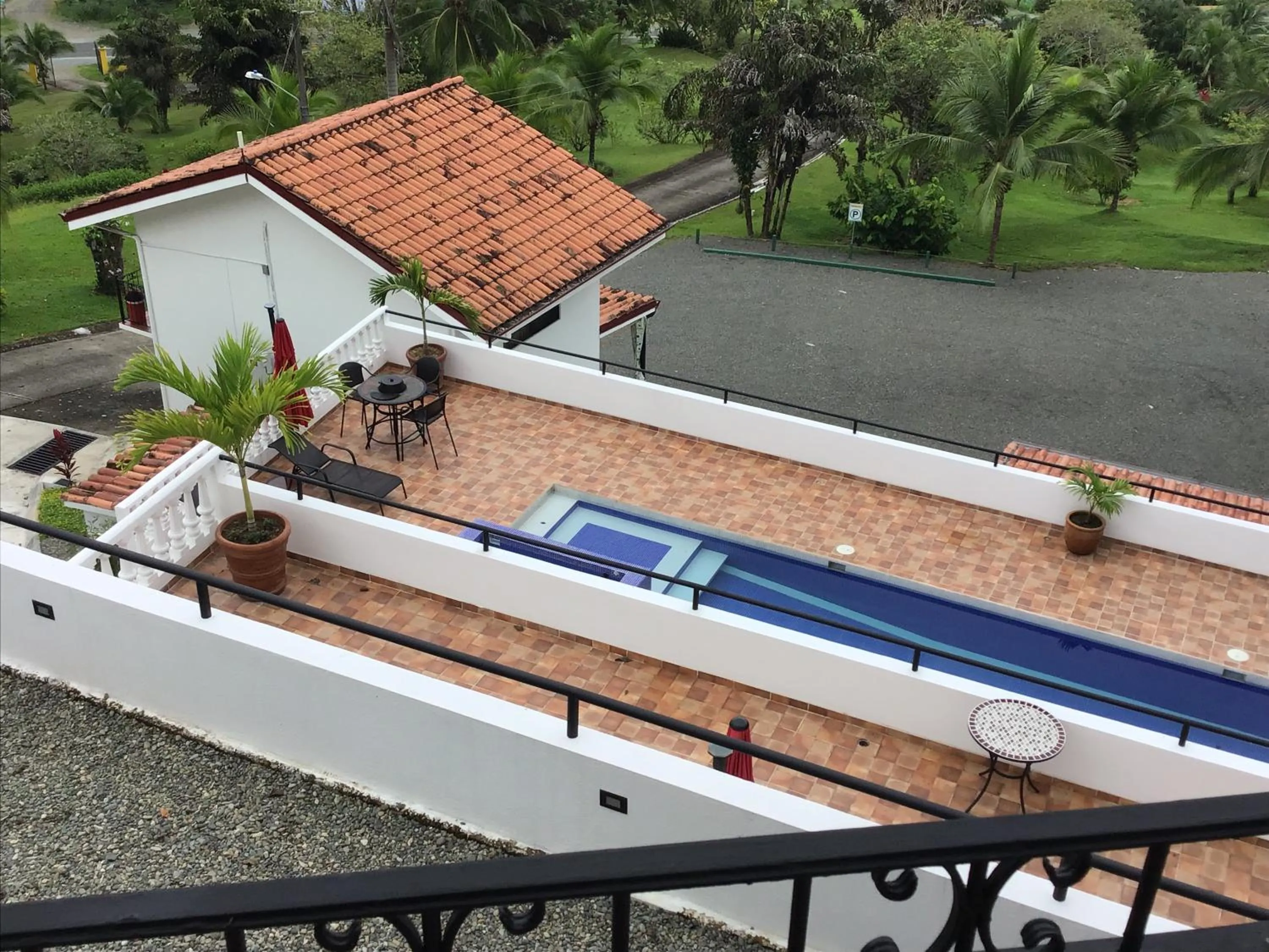 Pool view in Hotel Los Cielos Del Caribe