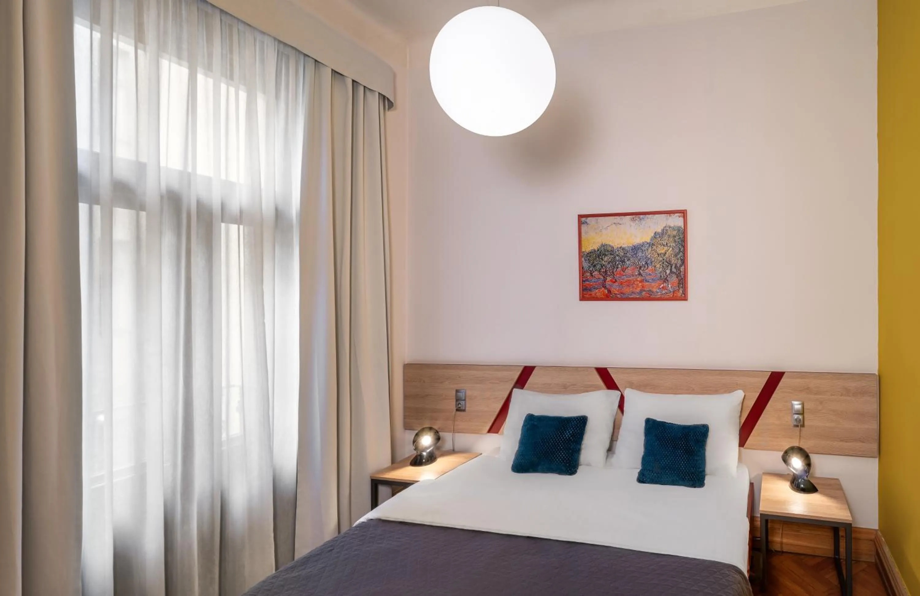 Bedroom, Bed in Art House Apartments by Adrez