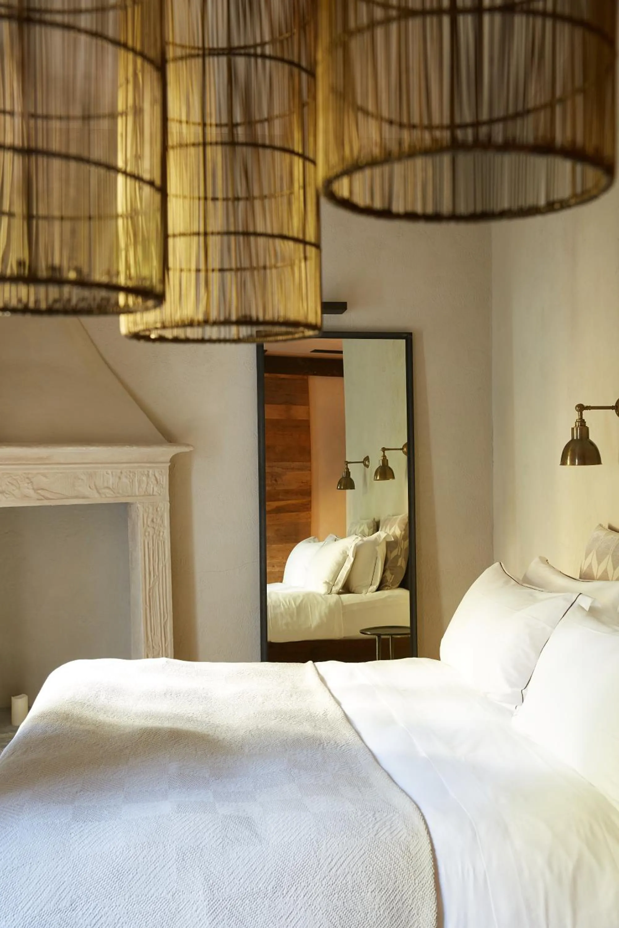 Decorative detail, Bed in Relais Castello di Morcote