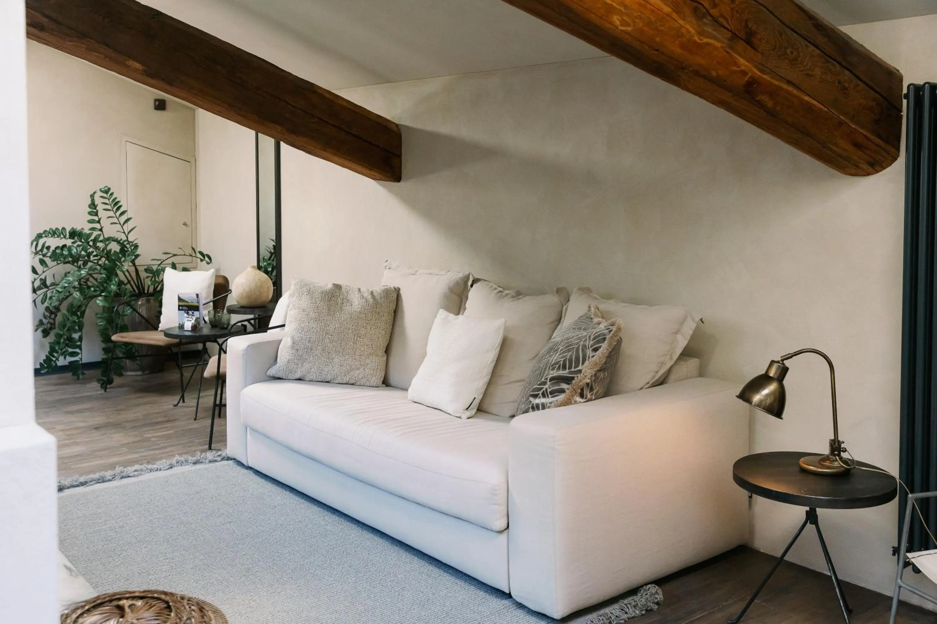 Living room in Relais Castello di Morcote