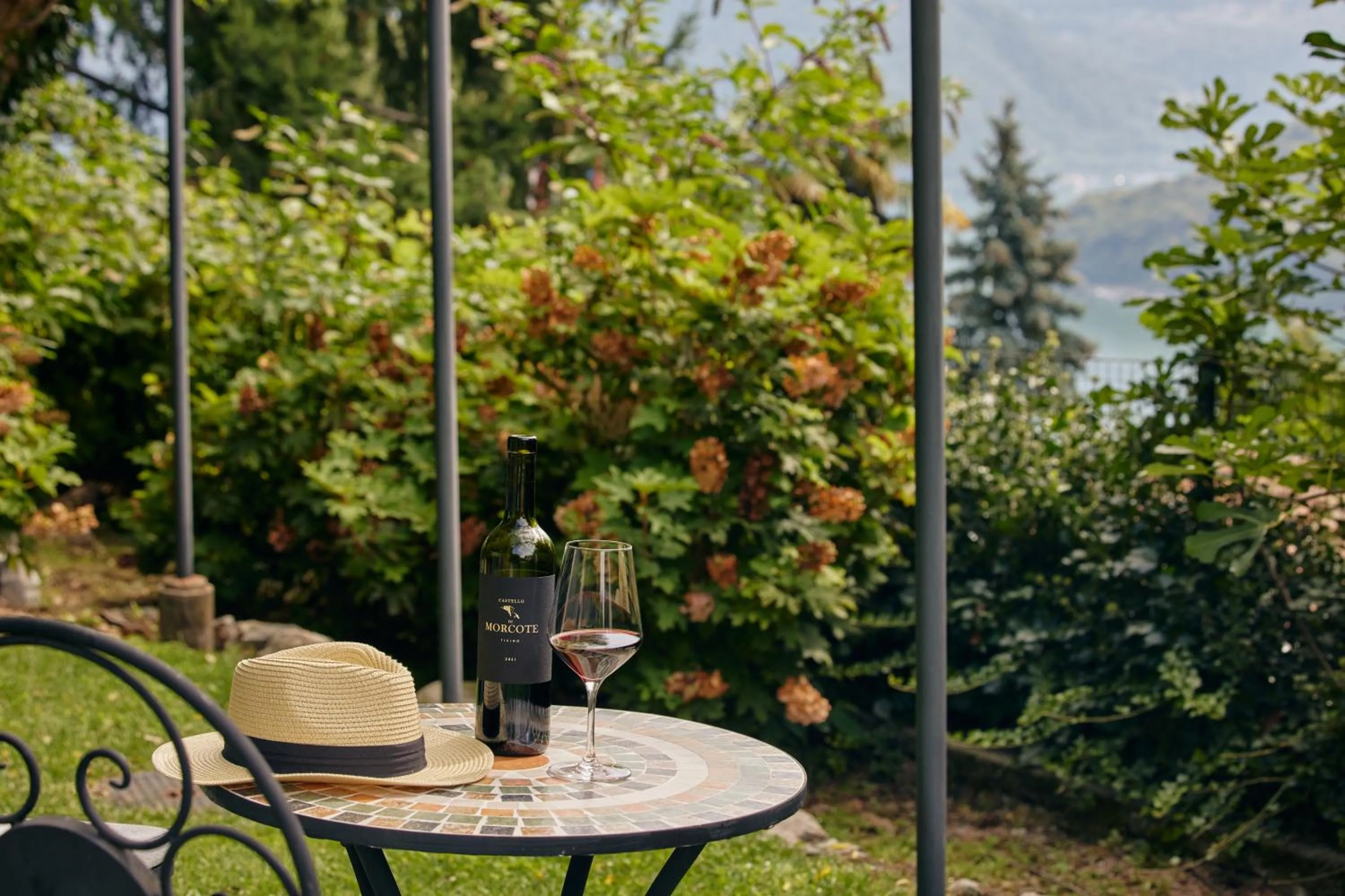 Garden in Relais Castello di Morcote