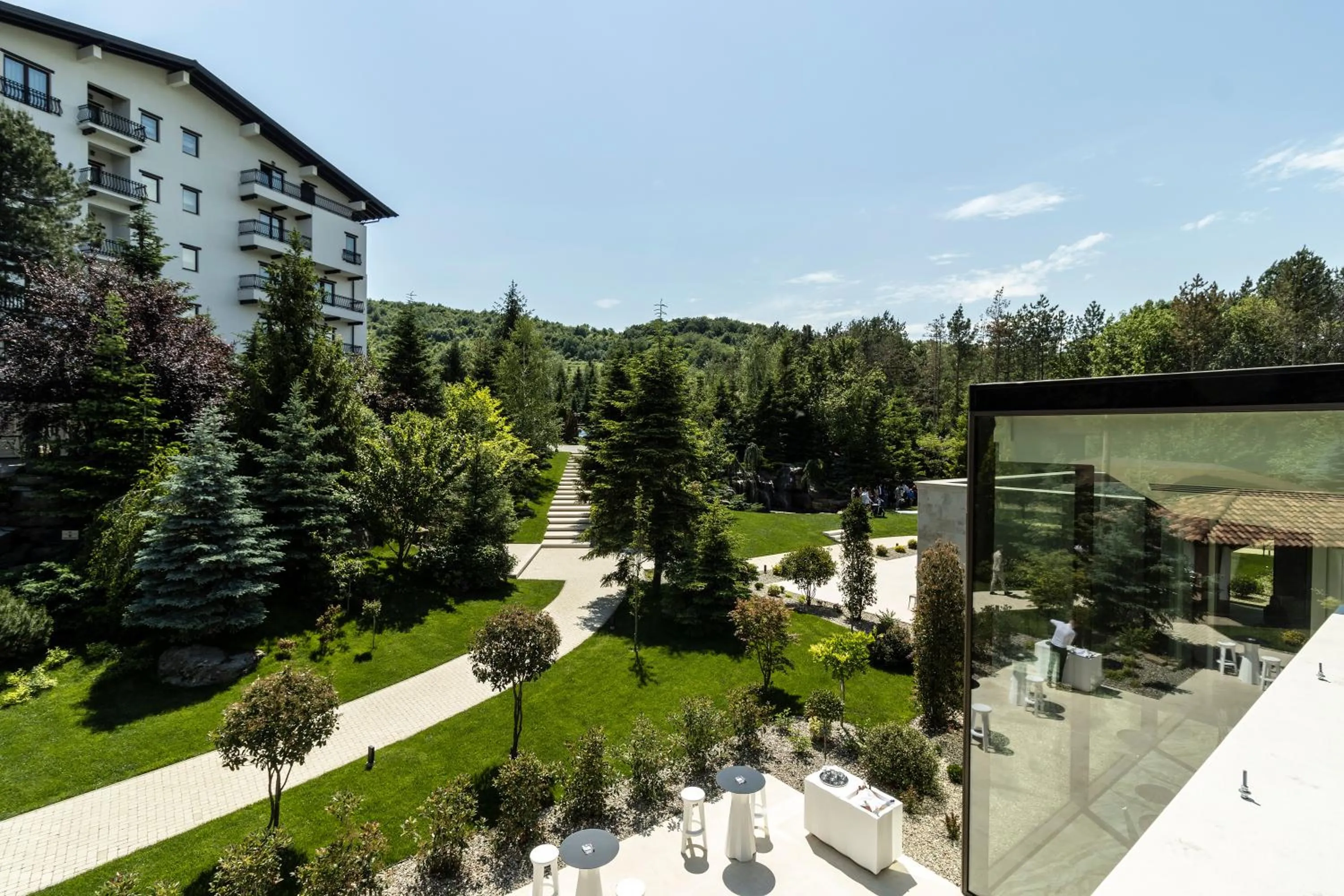 Garden view in Hotel Helen