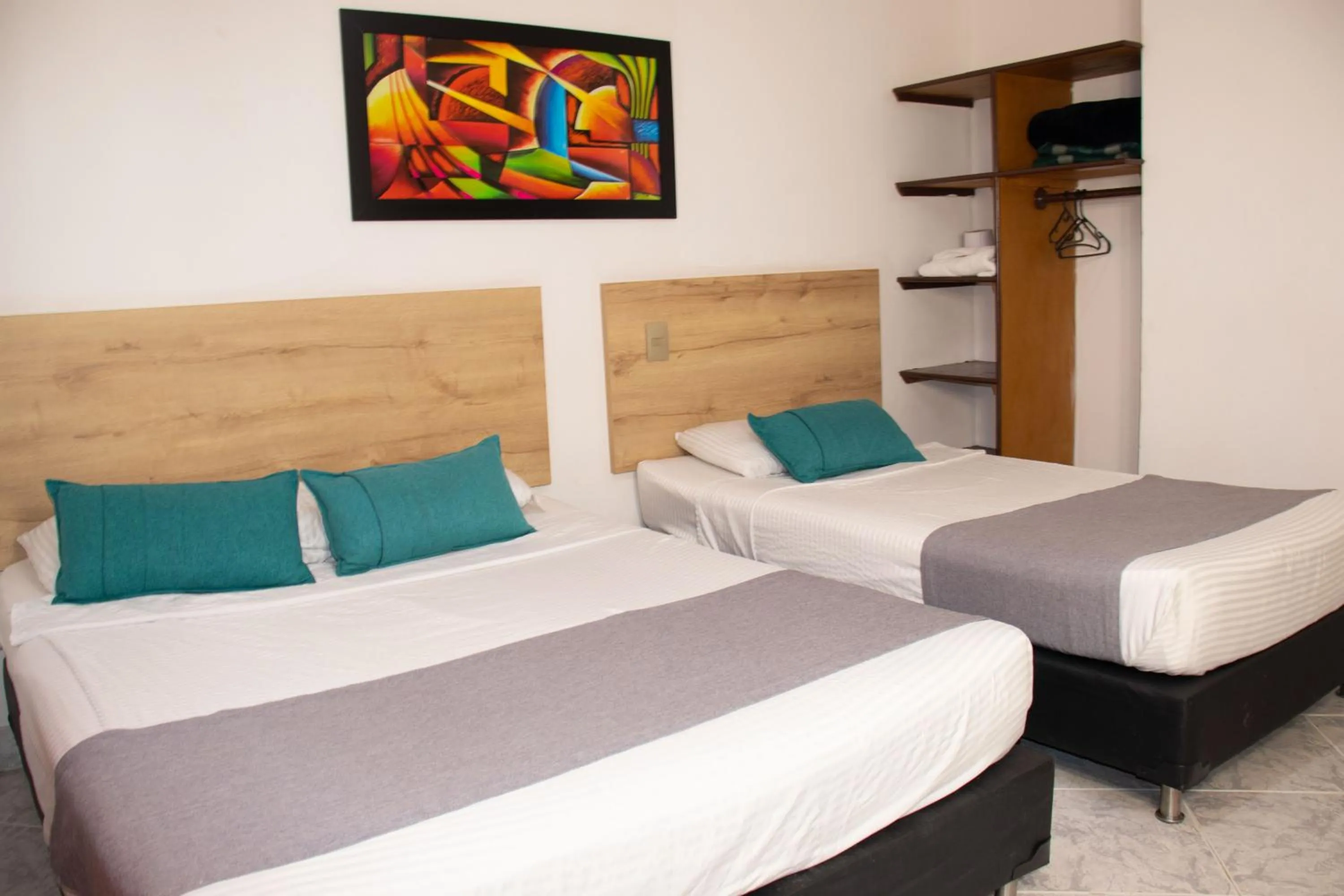 Bed in Hotel Balcones del Estadio