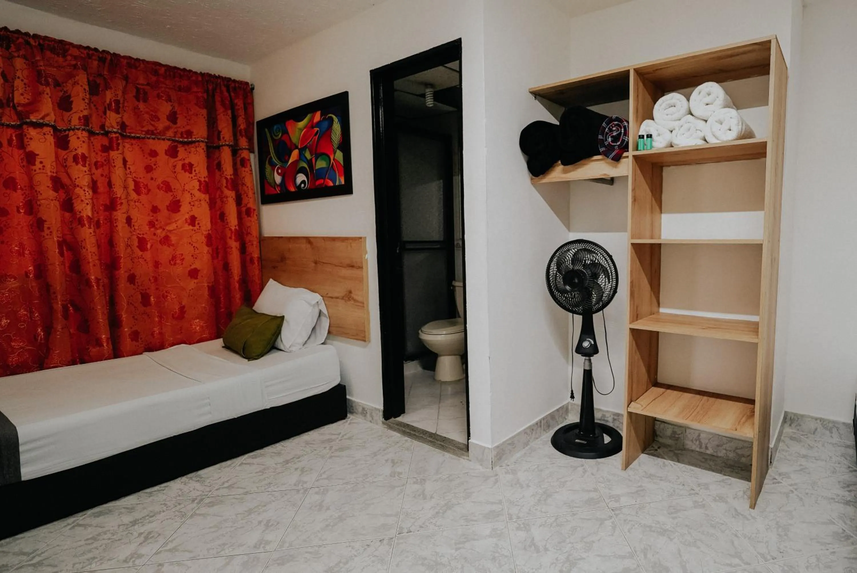 Bed in Hotel Balcones del Estadio