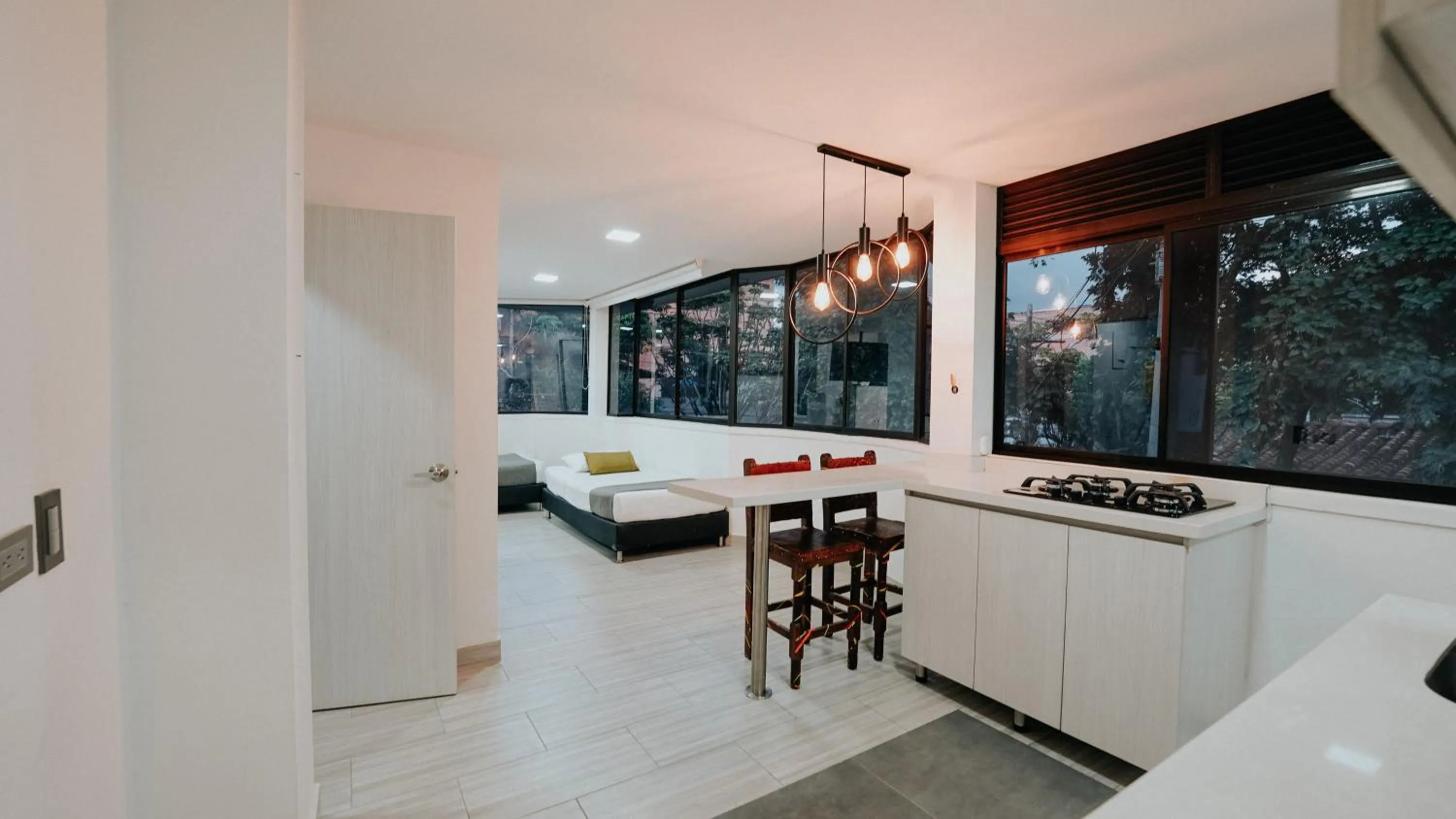 Kitchen or kitchenette in Hotel Balcones del Estadio