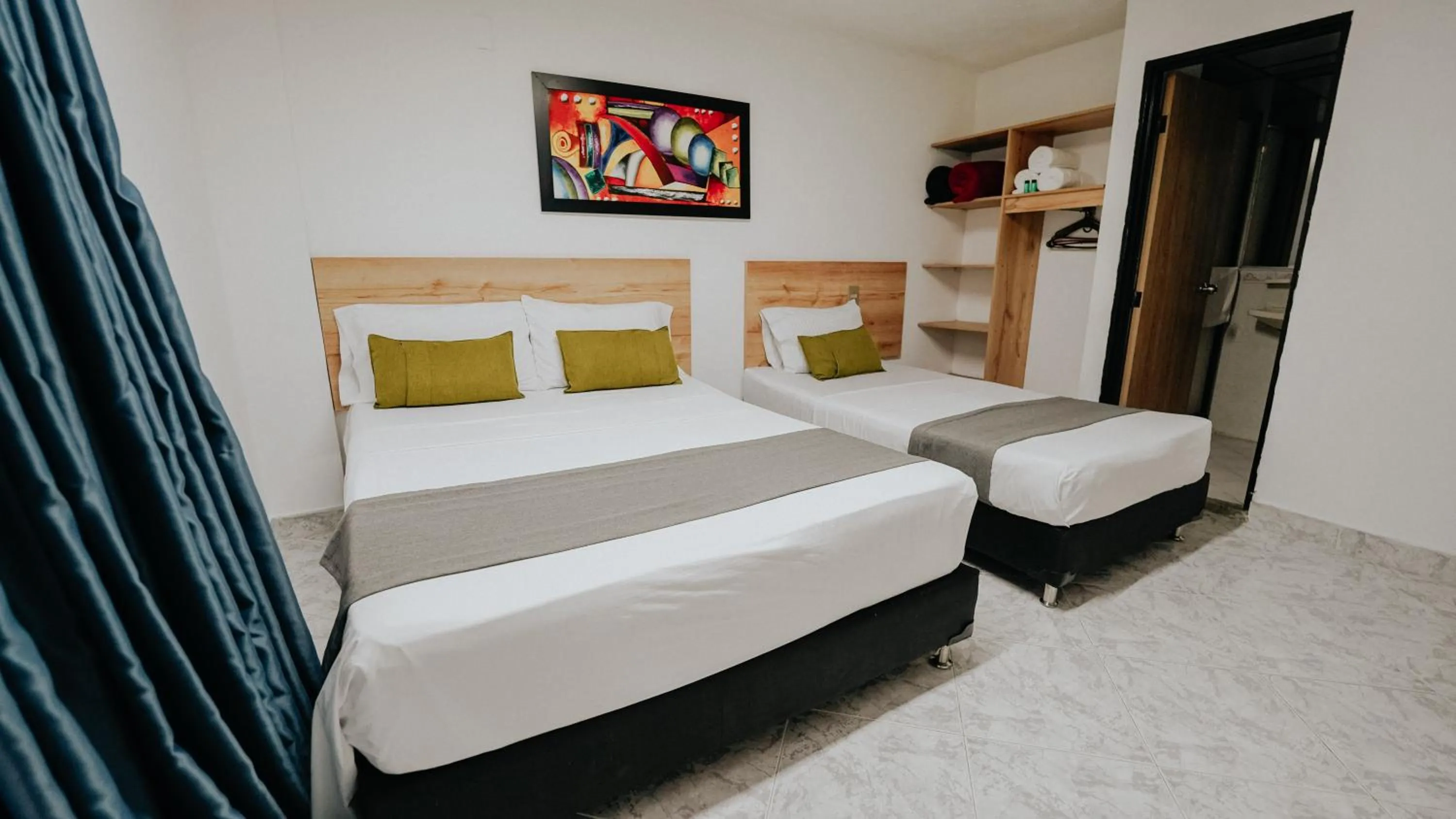 Bed in Hotel Balcones del Estadio