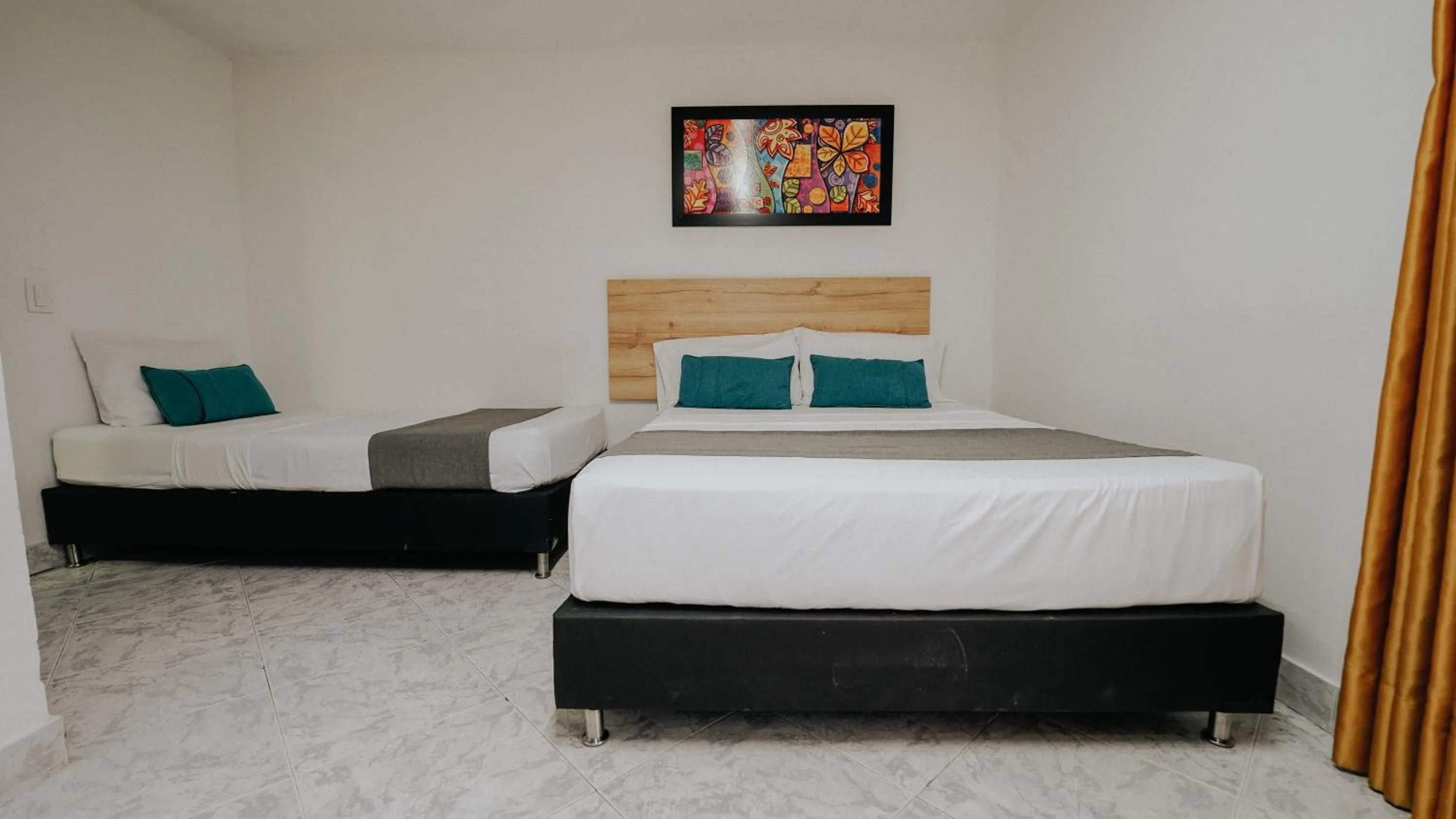 Bed in Hotel Balcones del Estadio