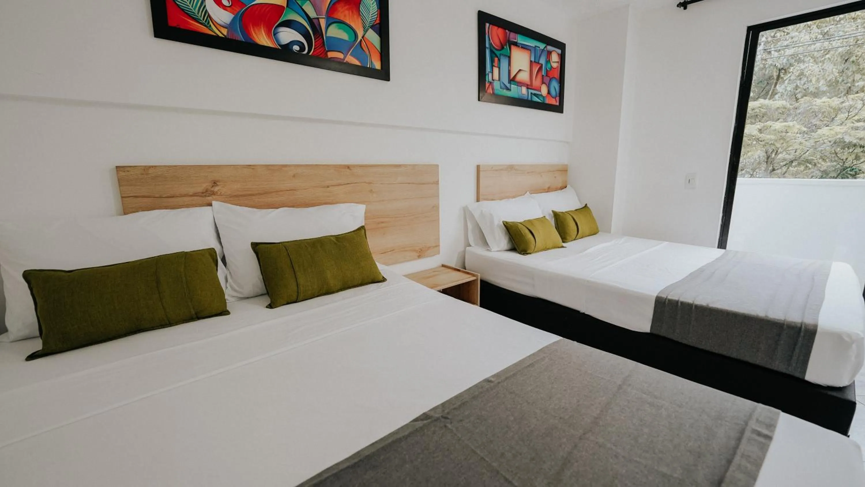 Bed in Hotel Balcones del Estadio