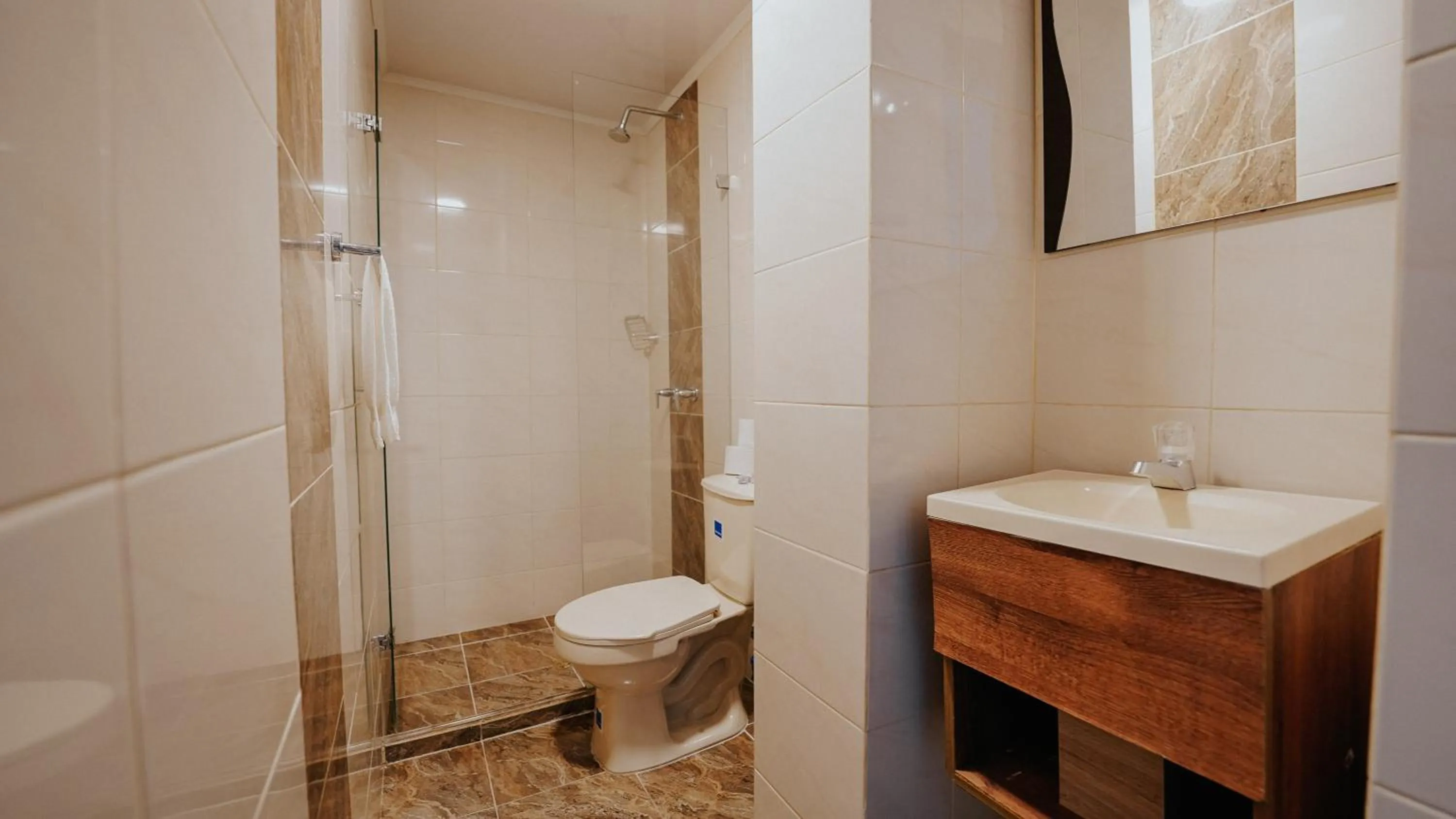 Shower in Hotel Balcones del Estadio