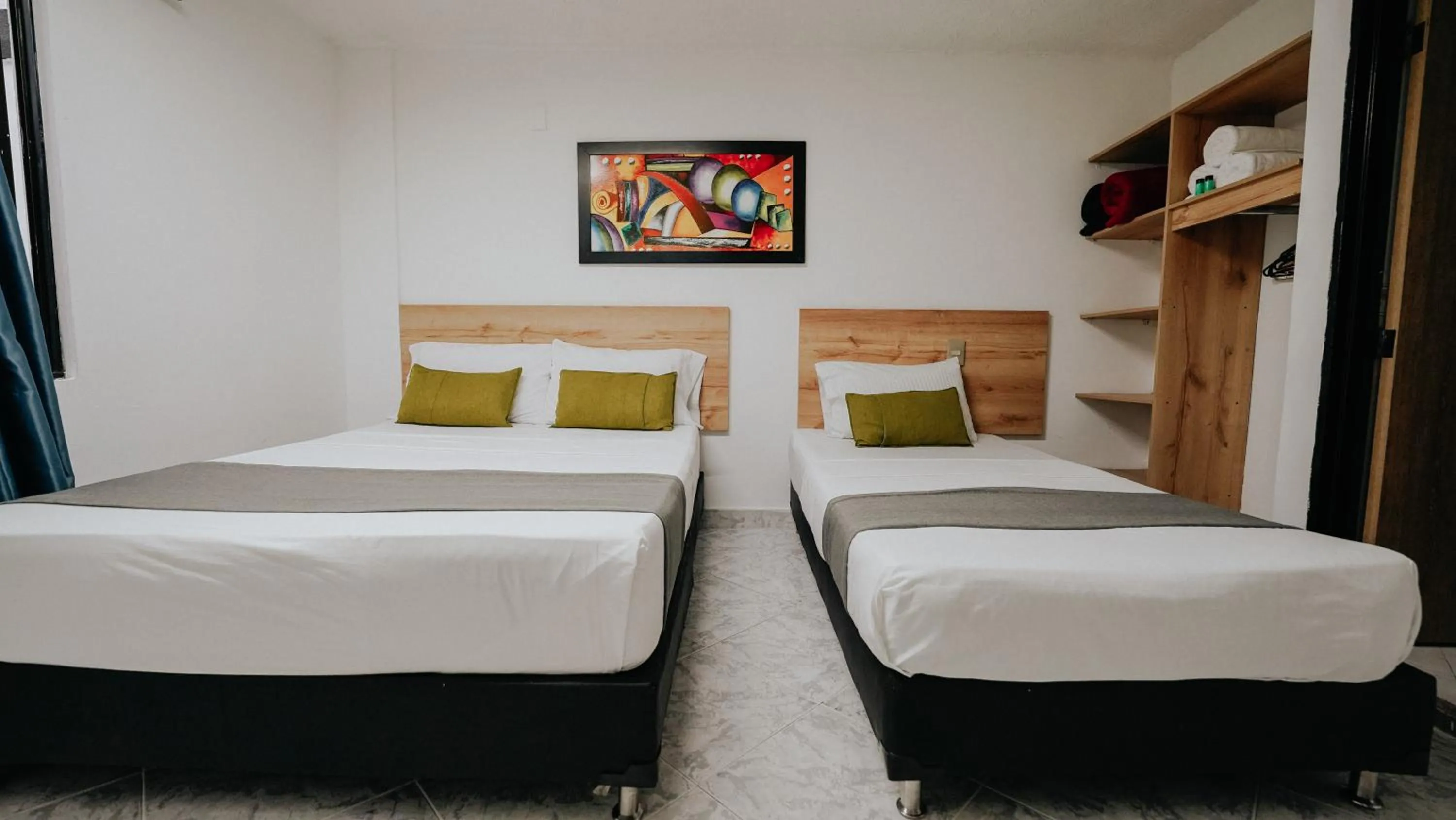 Bed in Hotel Balcones del Estadio