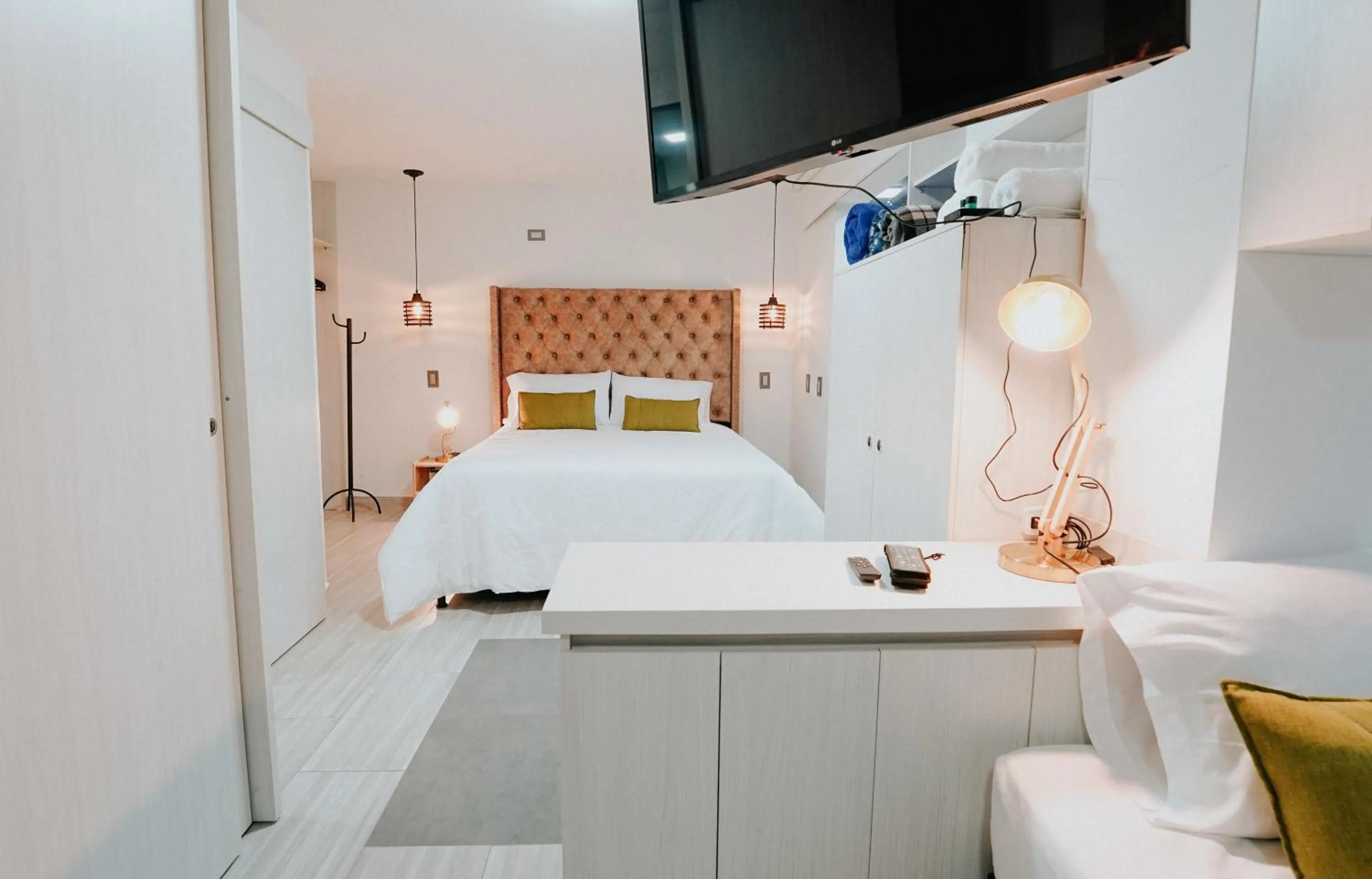 Bed in Hotel Balcones del Estadio