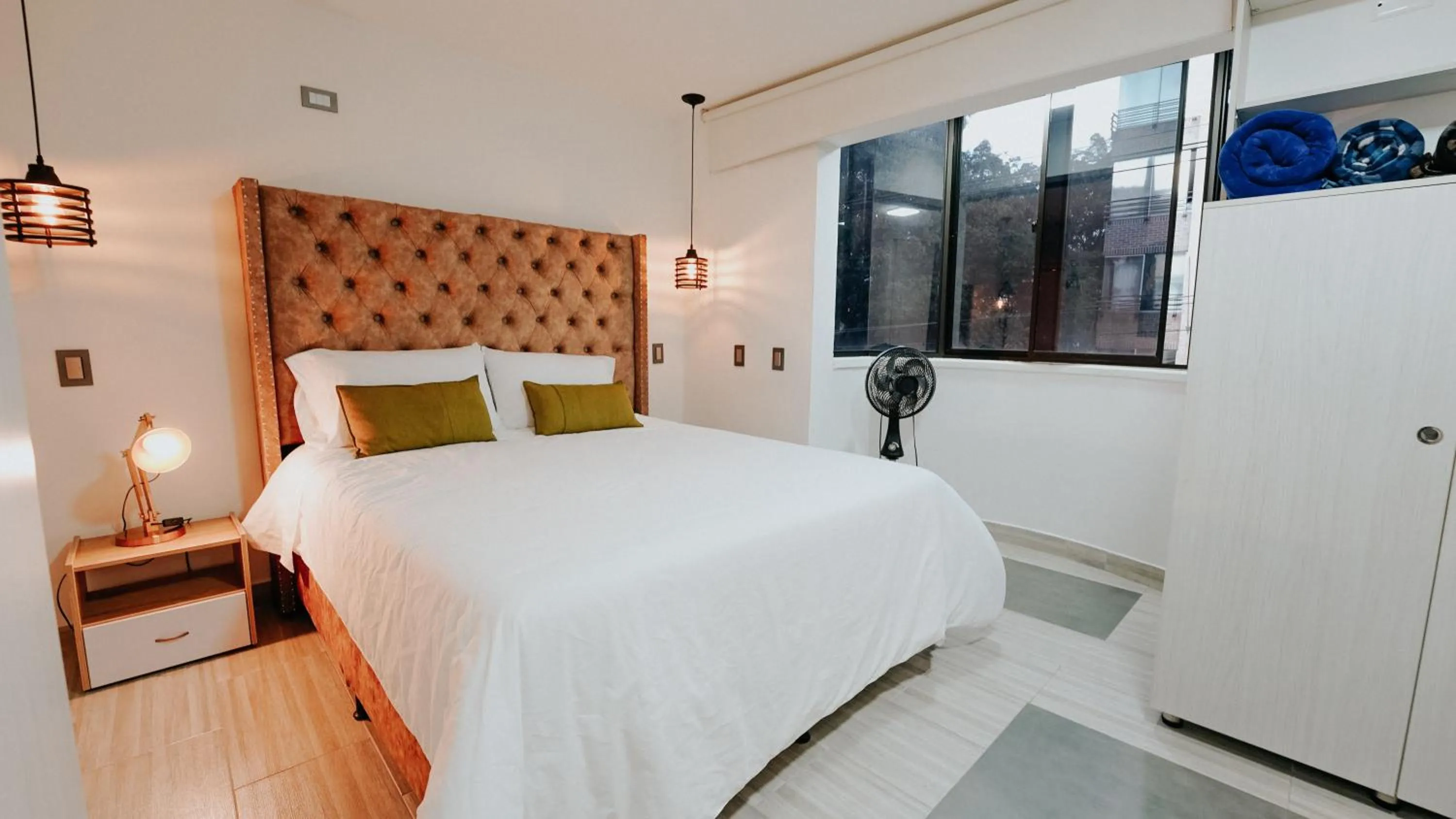 Bed in Hotel Balcones del Estadio