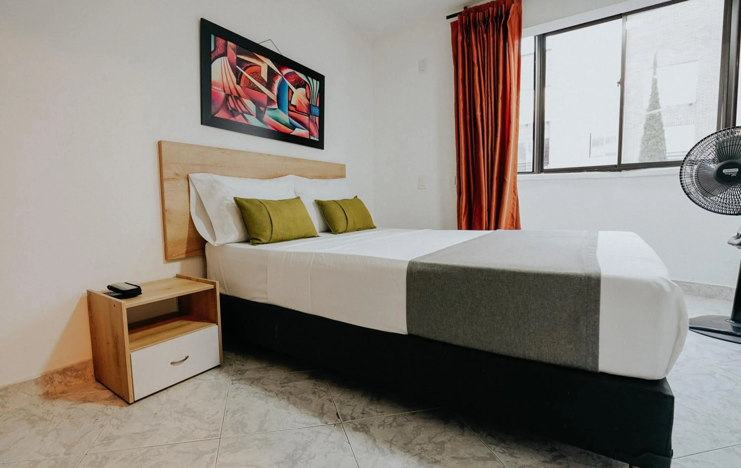 Bedroom, Bed in Hotel Balcones del Estadio