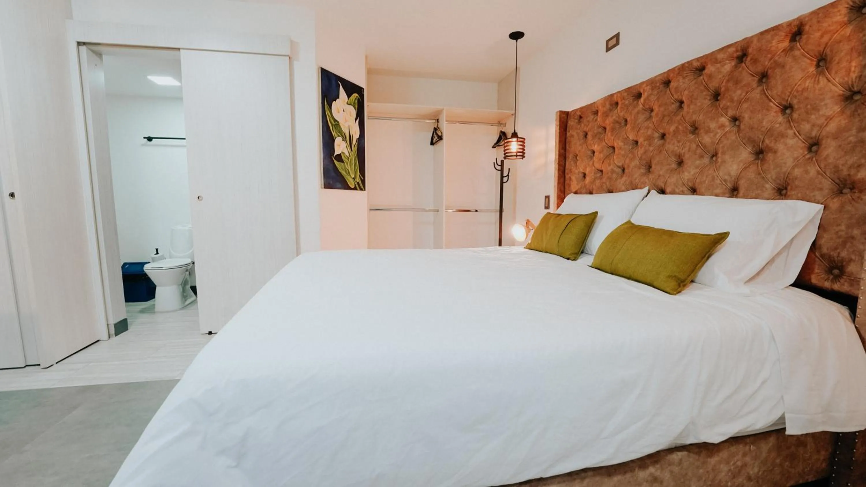 Bed in Hotel Balcones del Estadio