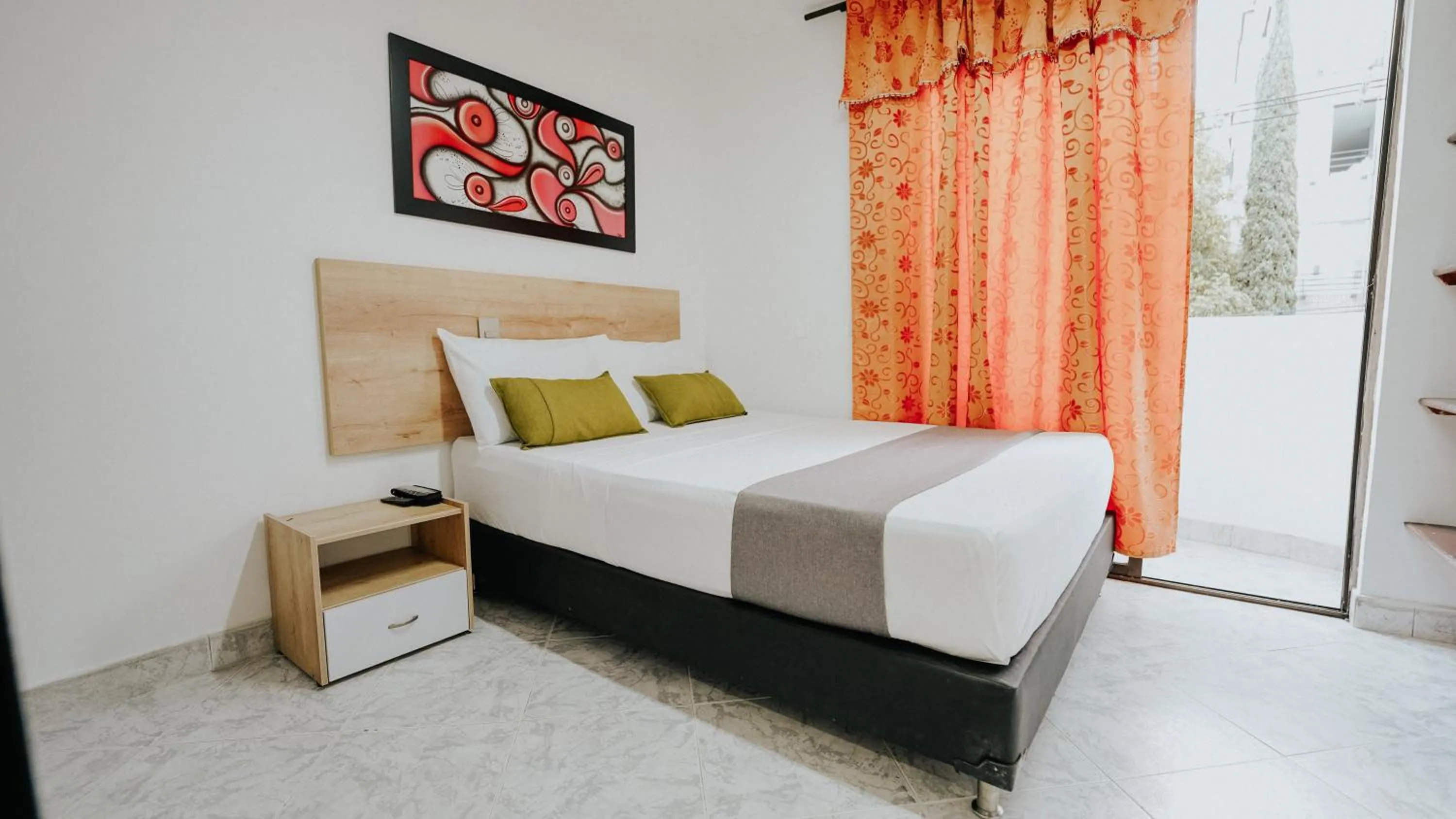 Bed in Hotel Balcones del Estadio