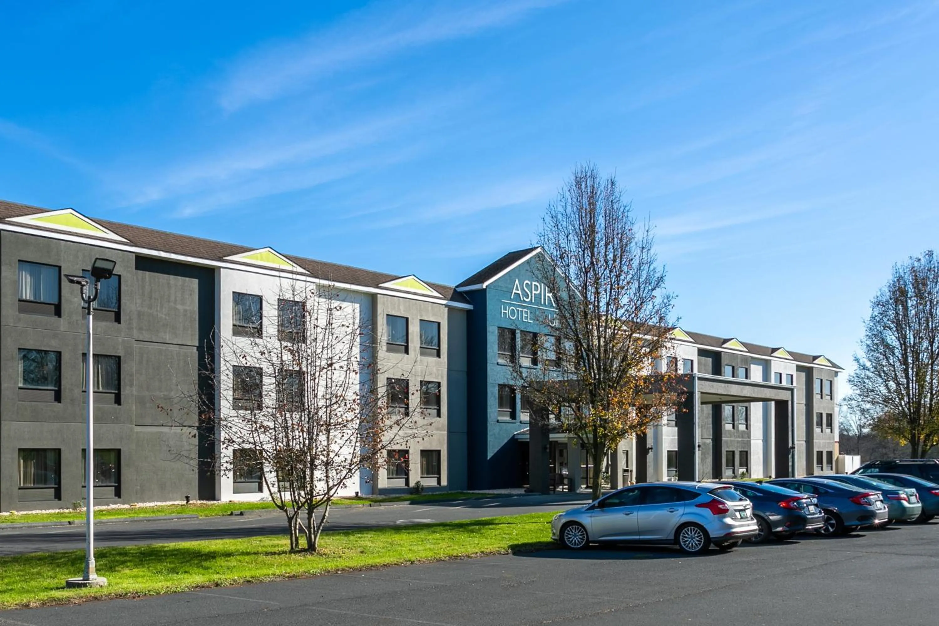 Property building in Aspire Hotel and Suites