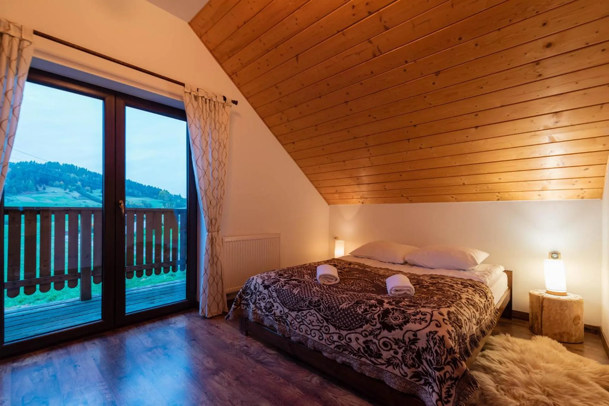 Bed in Domki Pod Wulkanem