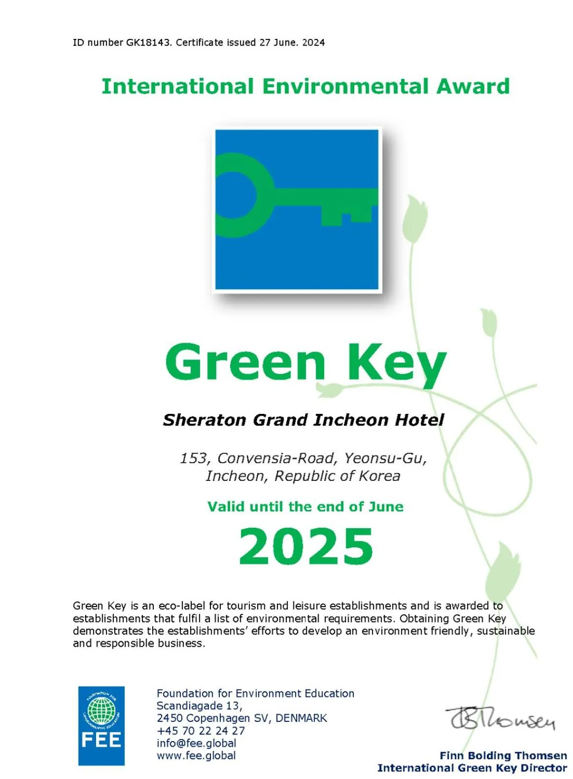 Property building in Sheraton Grand Incheon Hotel