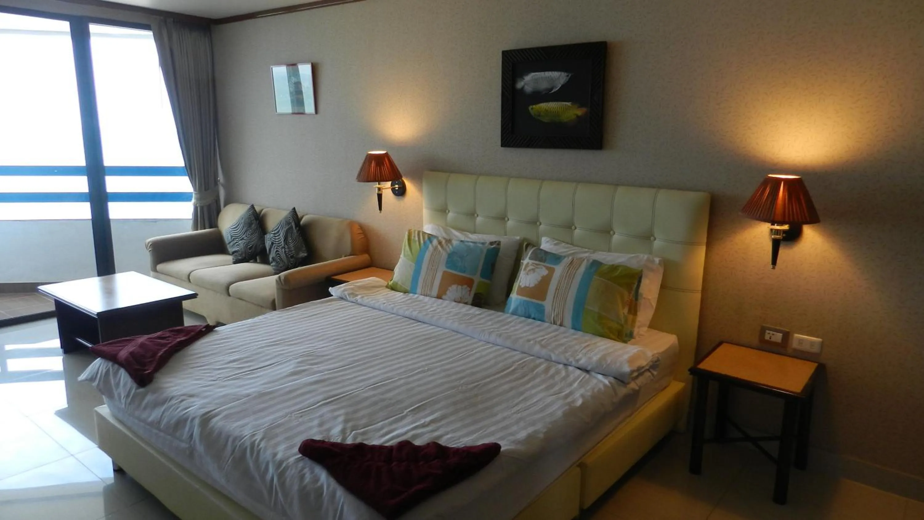 Bed in Jomtien PLAZA Condotel