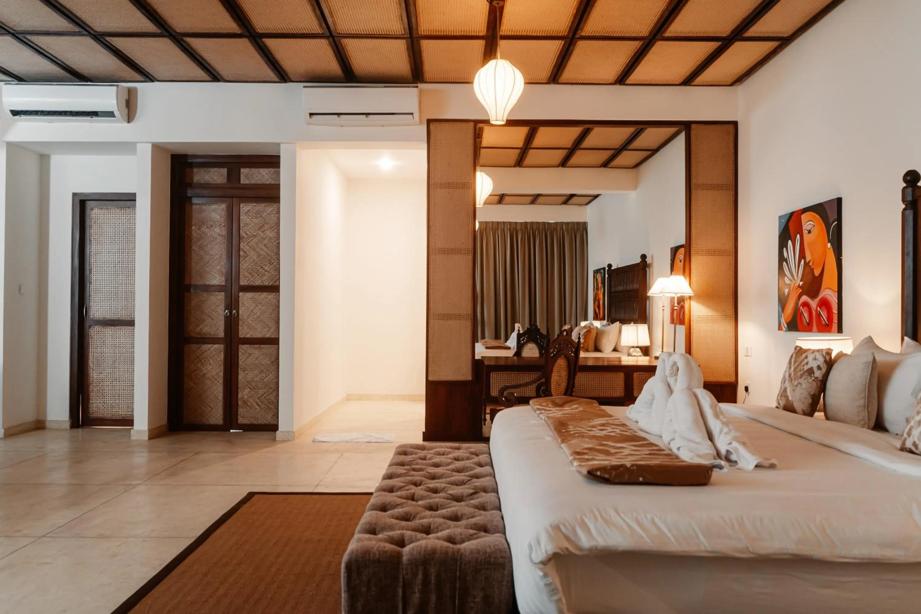 Bedroom, Bed in Mosvold Villa