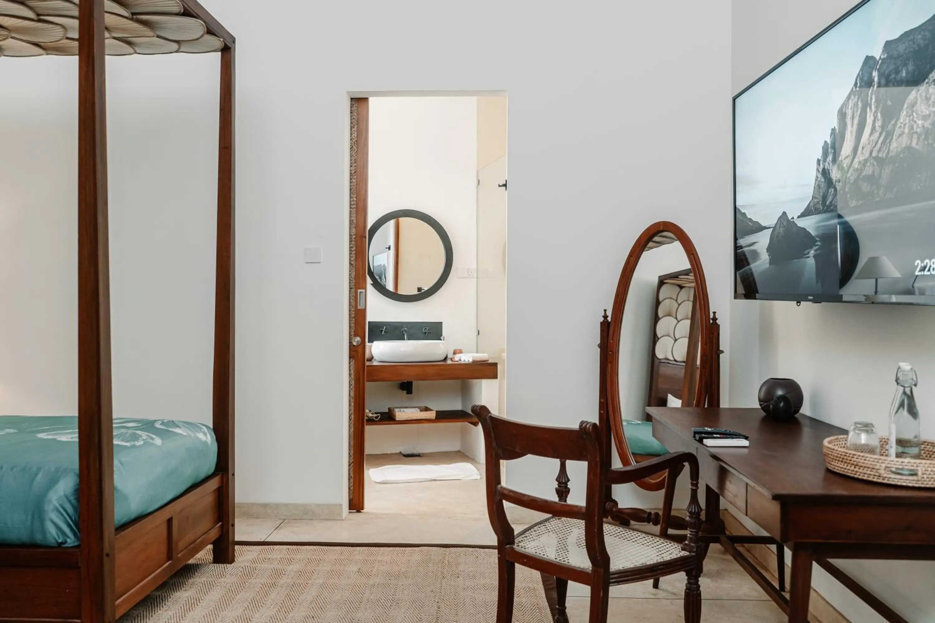 View (from property/room), Bed in Mosvold Villa