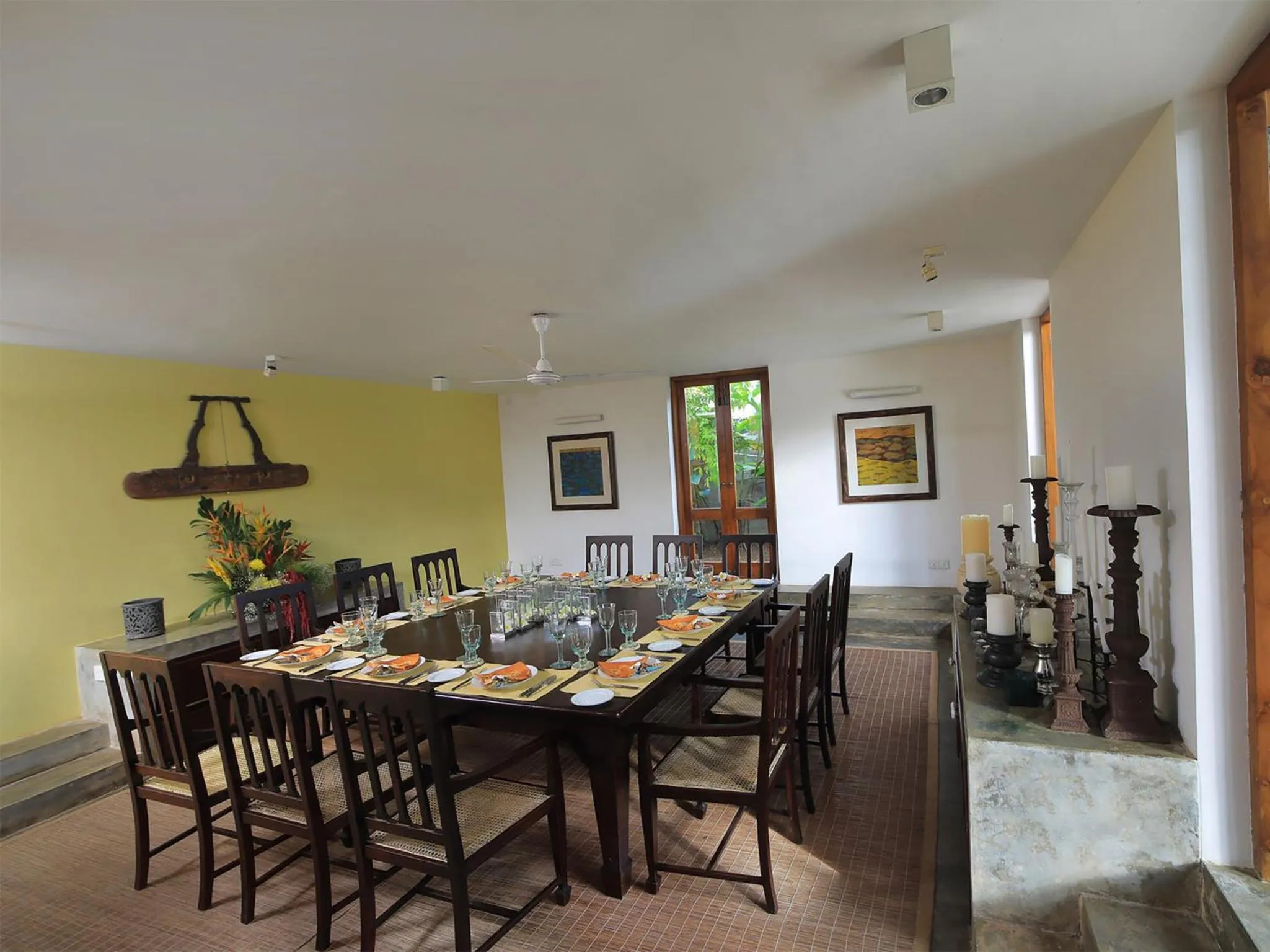 Dining area in Saffron & Blue