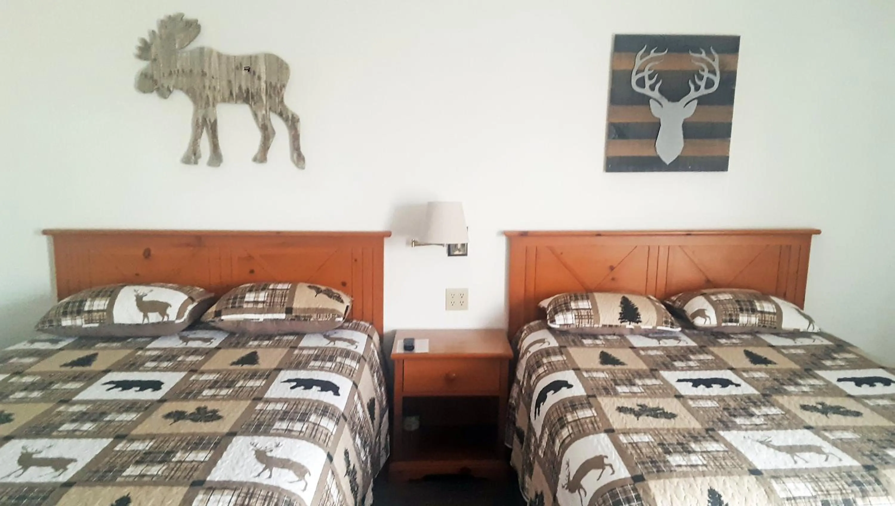 Photo of the whole room, Bed in Drop Tyne Lodge