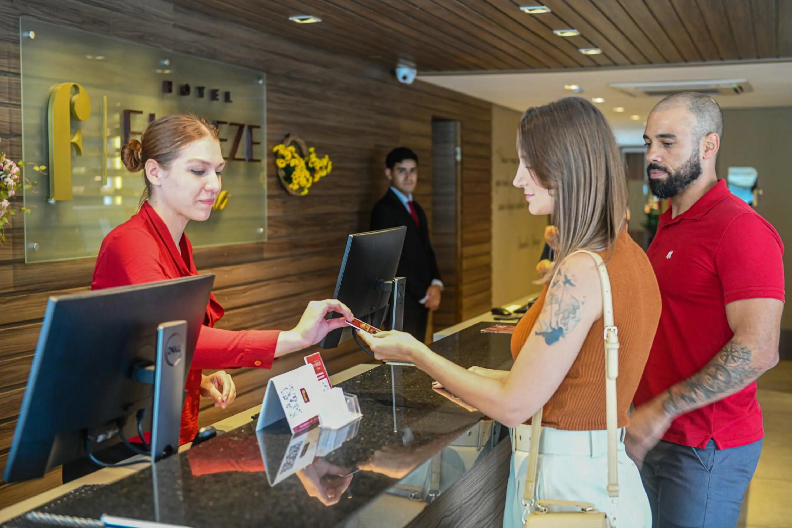 Lobby or reception in Hotel Fioreze Primo - 800m da Rua Coberta