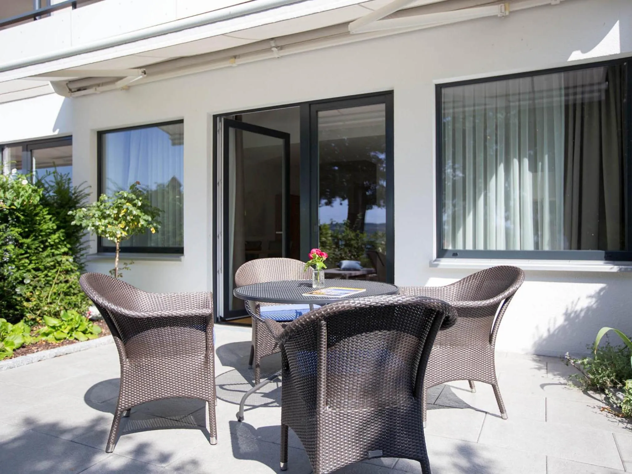 Patio in Hotel Seepark Garni